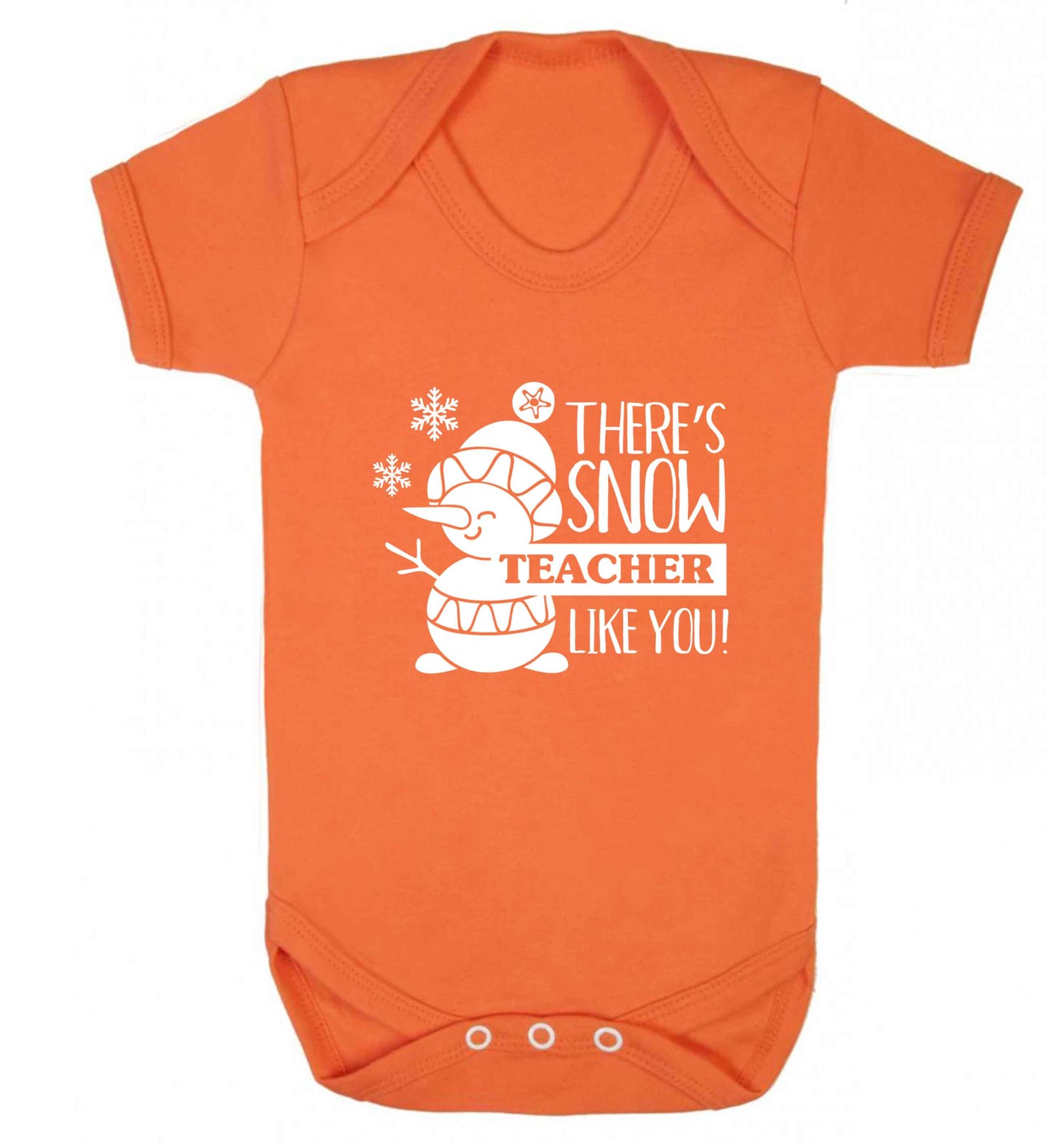 There's snow teacher like you baby vest orange 18-24 months