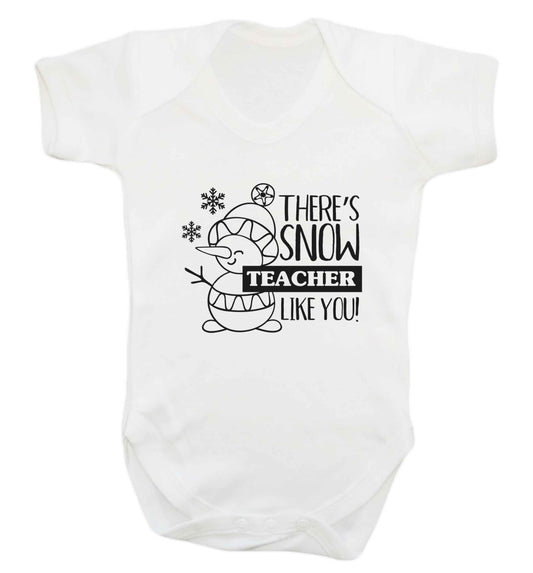 There's snow teacher like you baby vest white 18-24 months