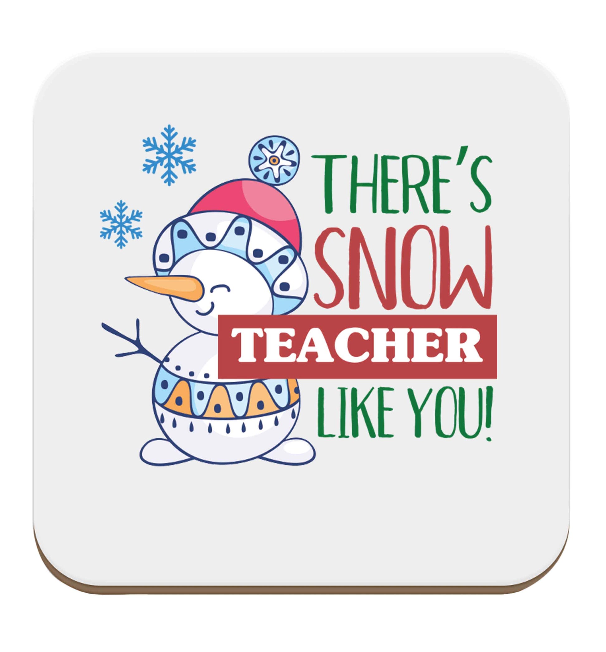 There's snow teacher like you set of four coasters