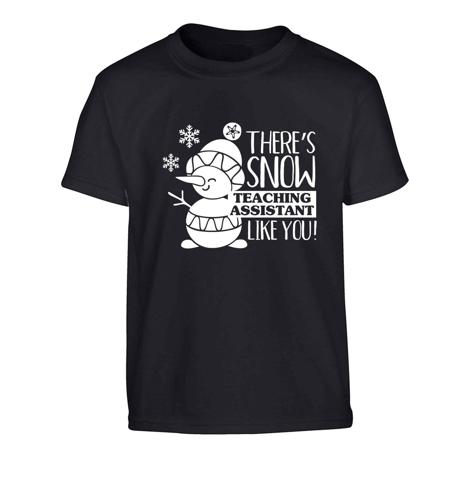There's snow teaching assistant like you Children's black Tshirt 12-13 Years