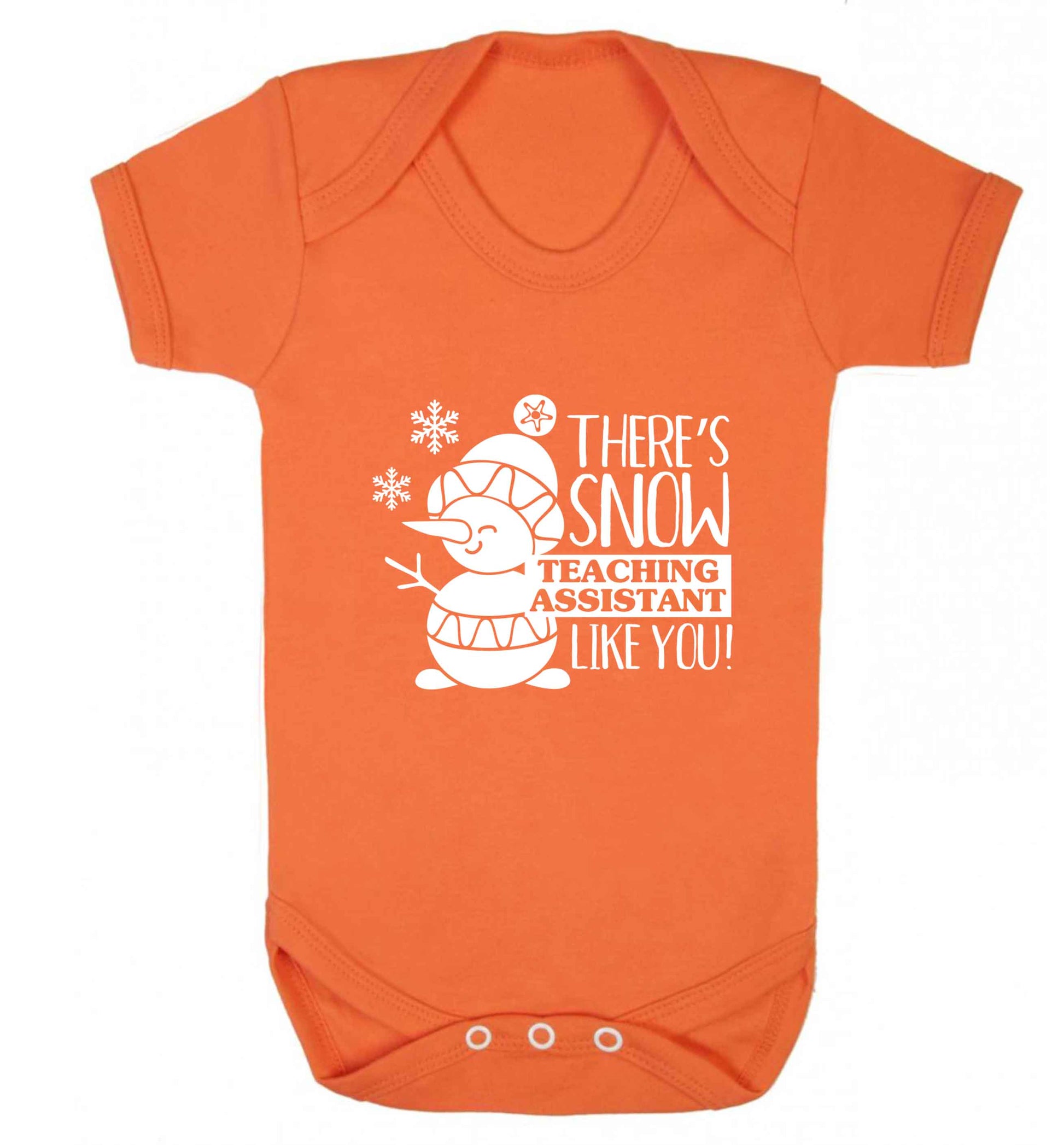 There's snow teaching assistant like you baby vest orange 18-24 months