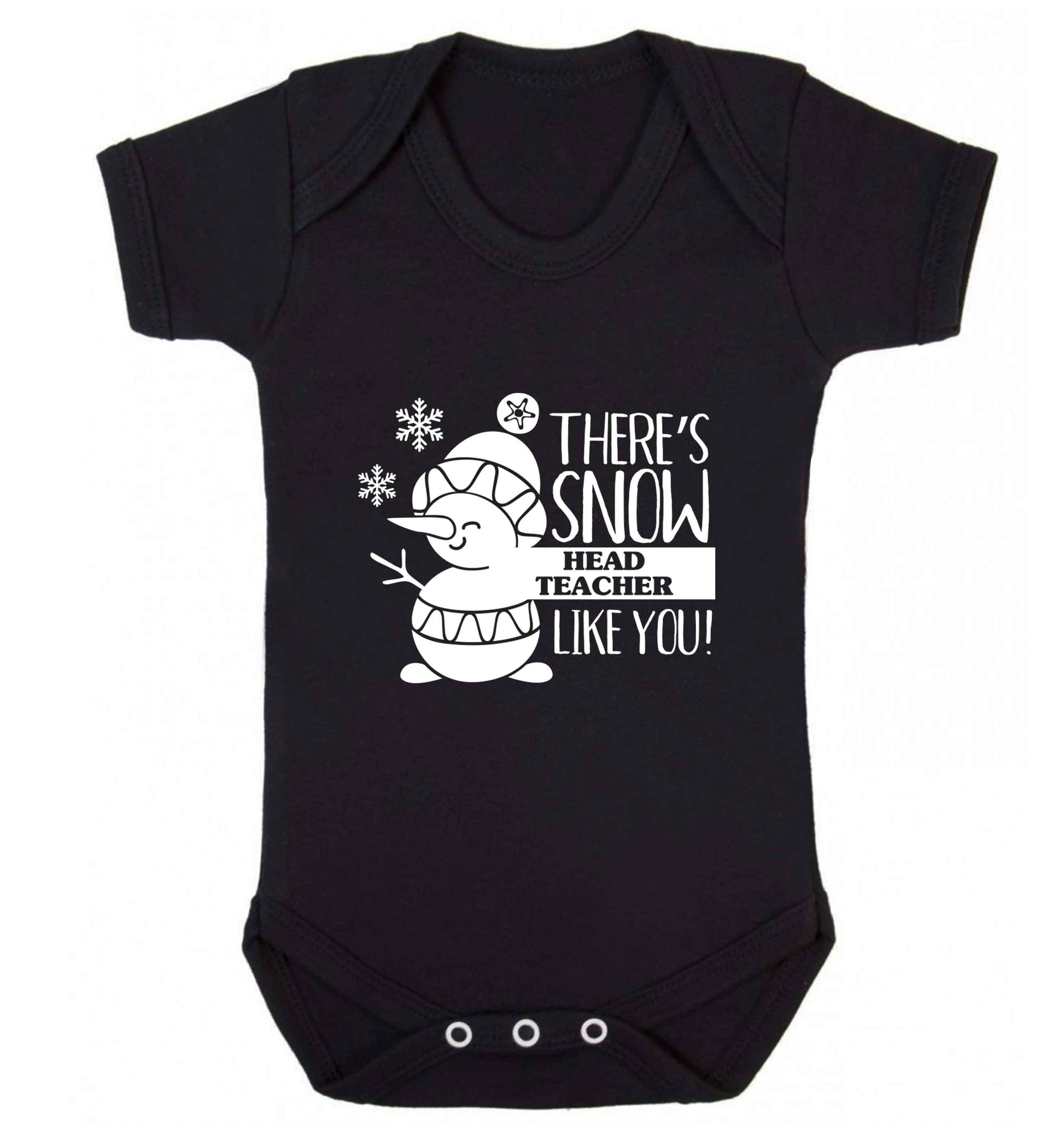 There's snow head teacher like you baby vest black 18-24 months