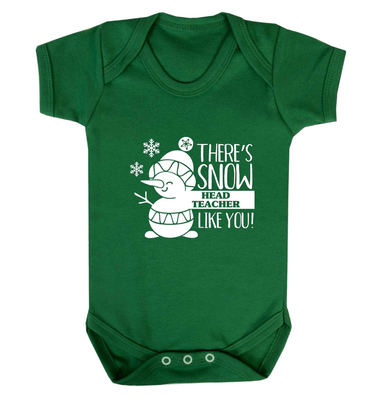 There's snow head teacher like you baby vest green 18-24 months