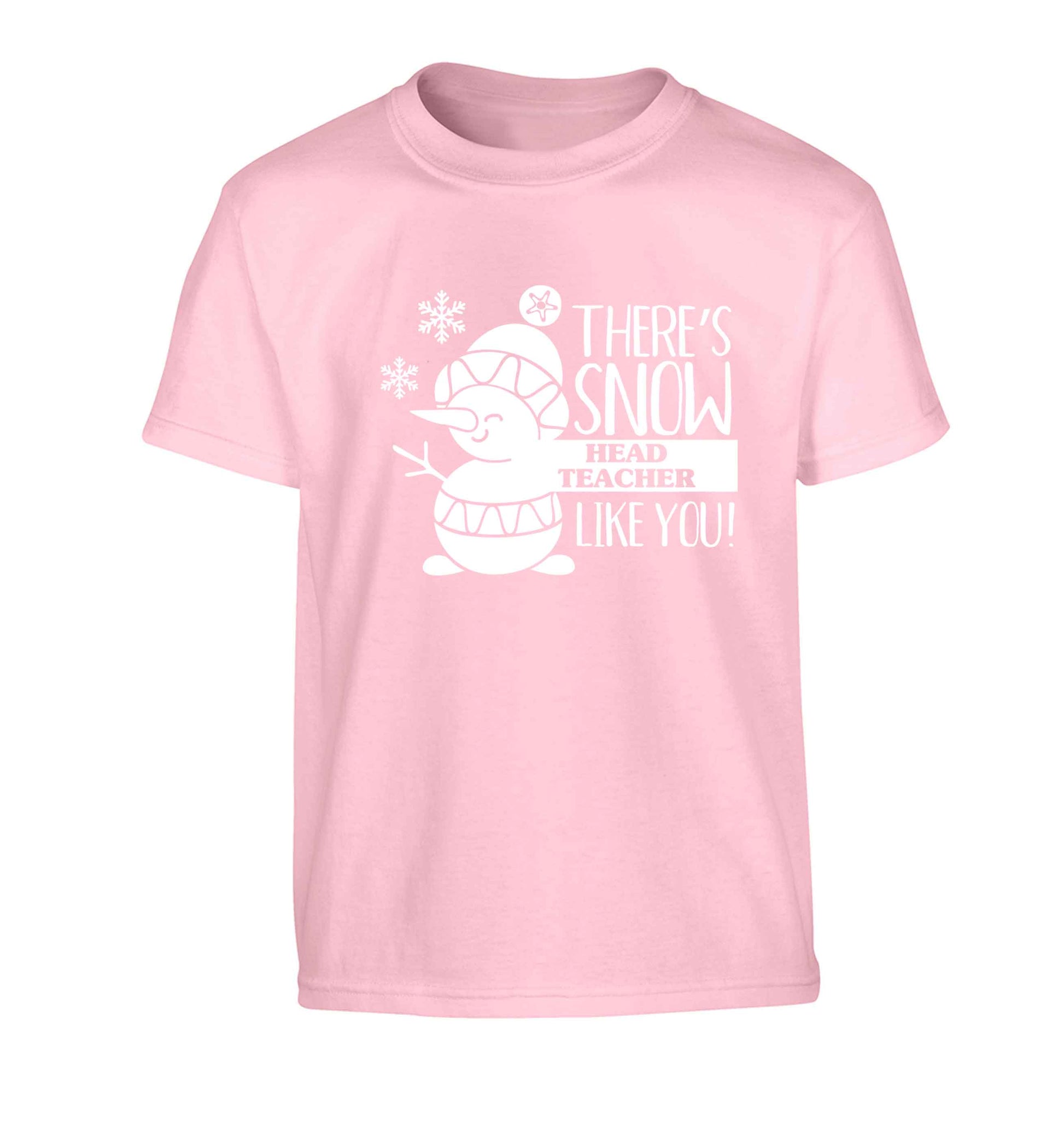 There's snow head teacher like you Children's light pink Tshirt 12-13 Years