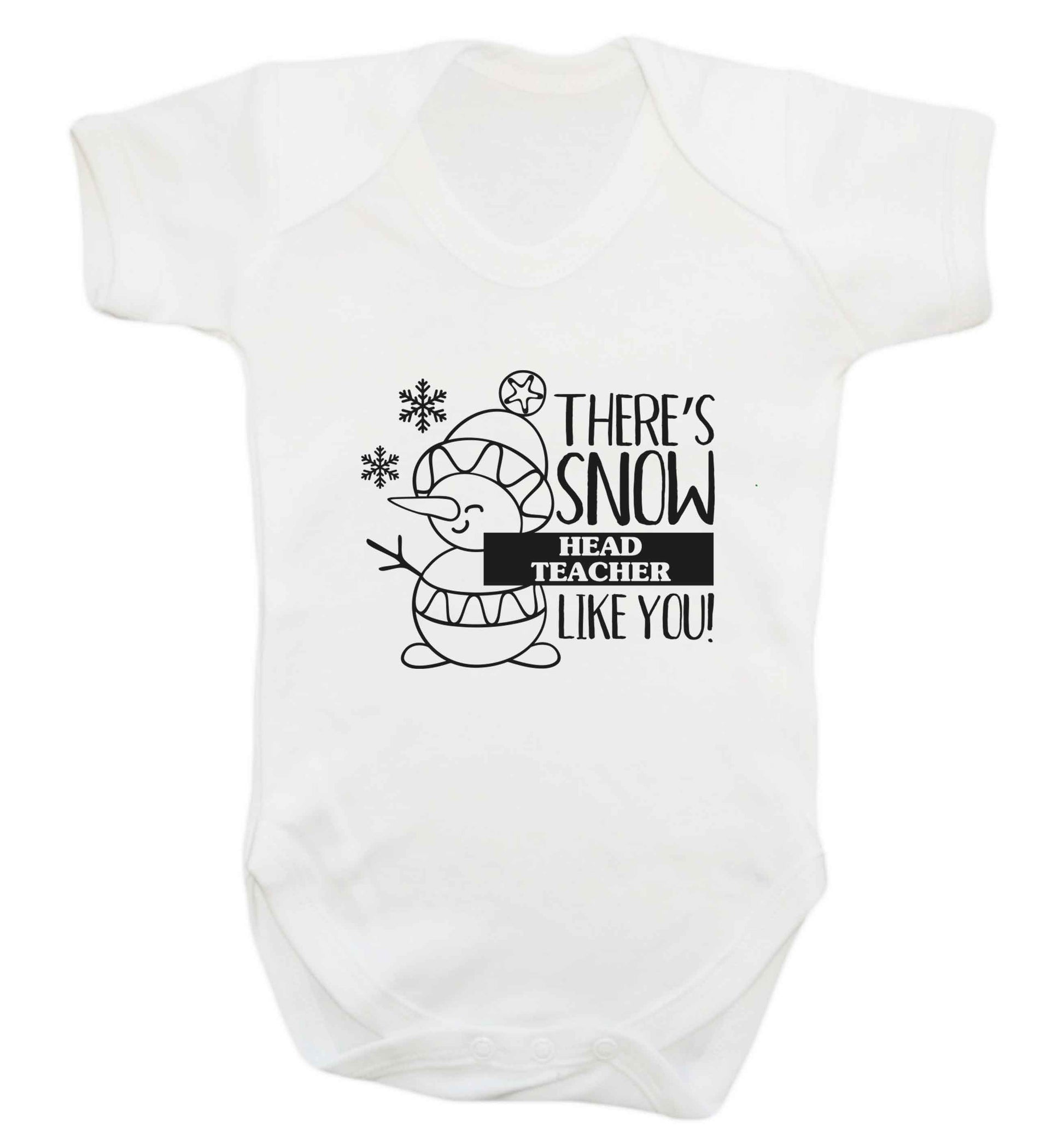 There's snow head teacher like you baby vest white 18-24 months