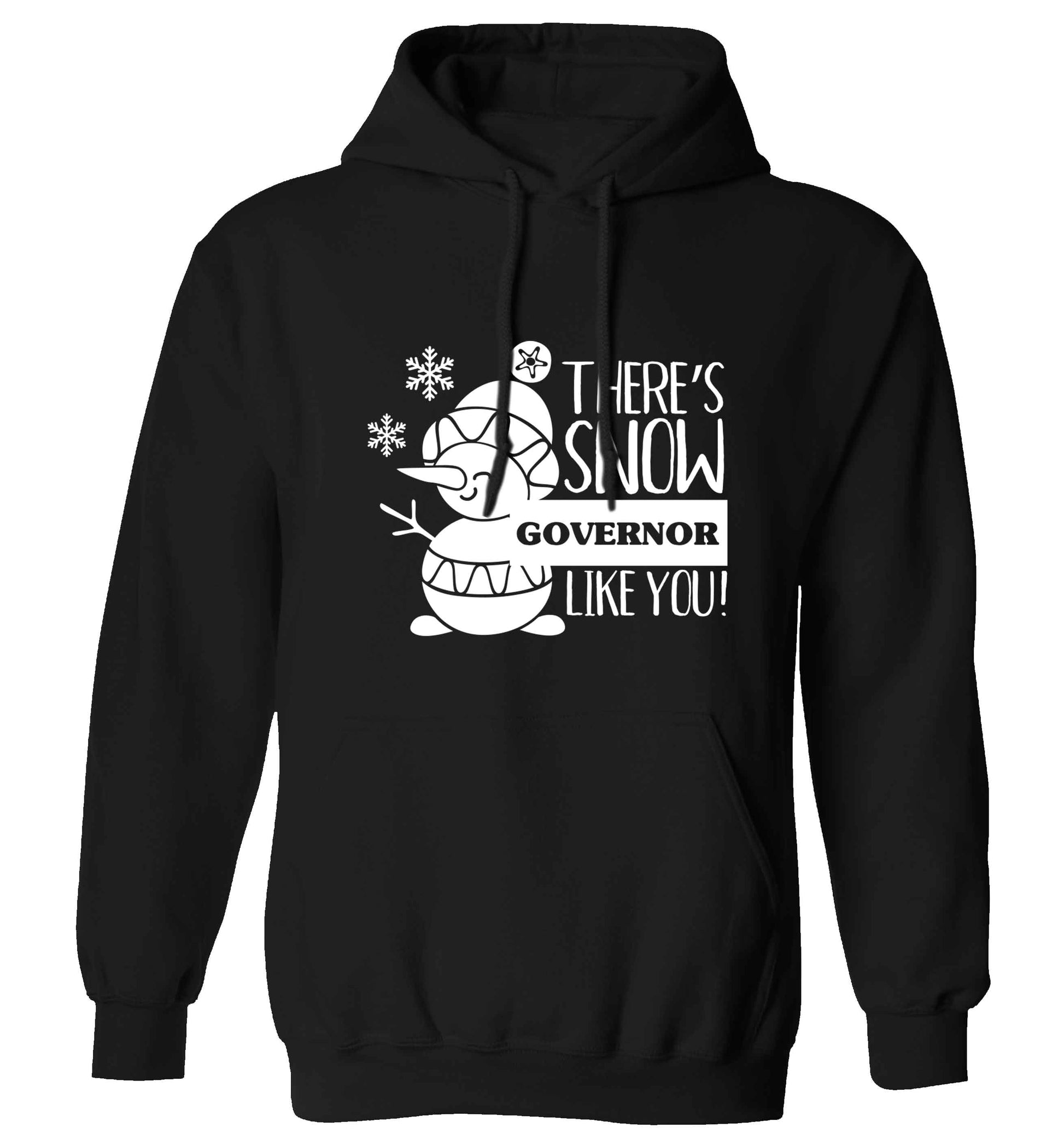 There's snow governor like you adults unisex black hoodie 2XL