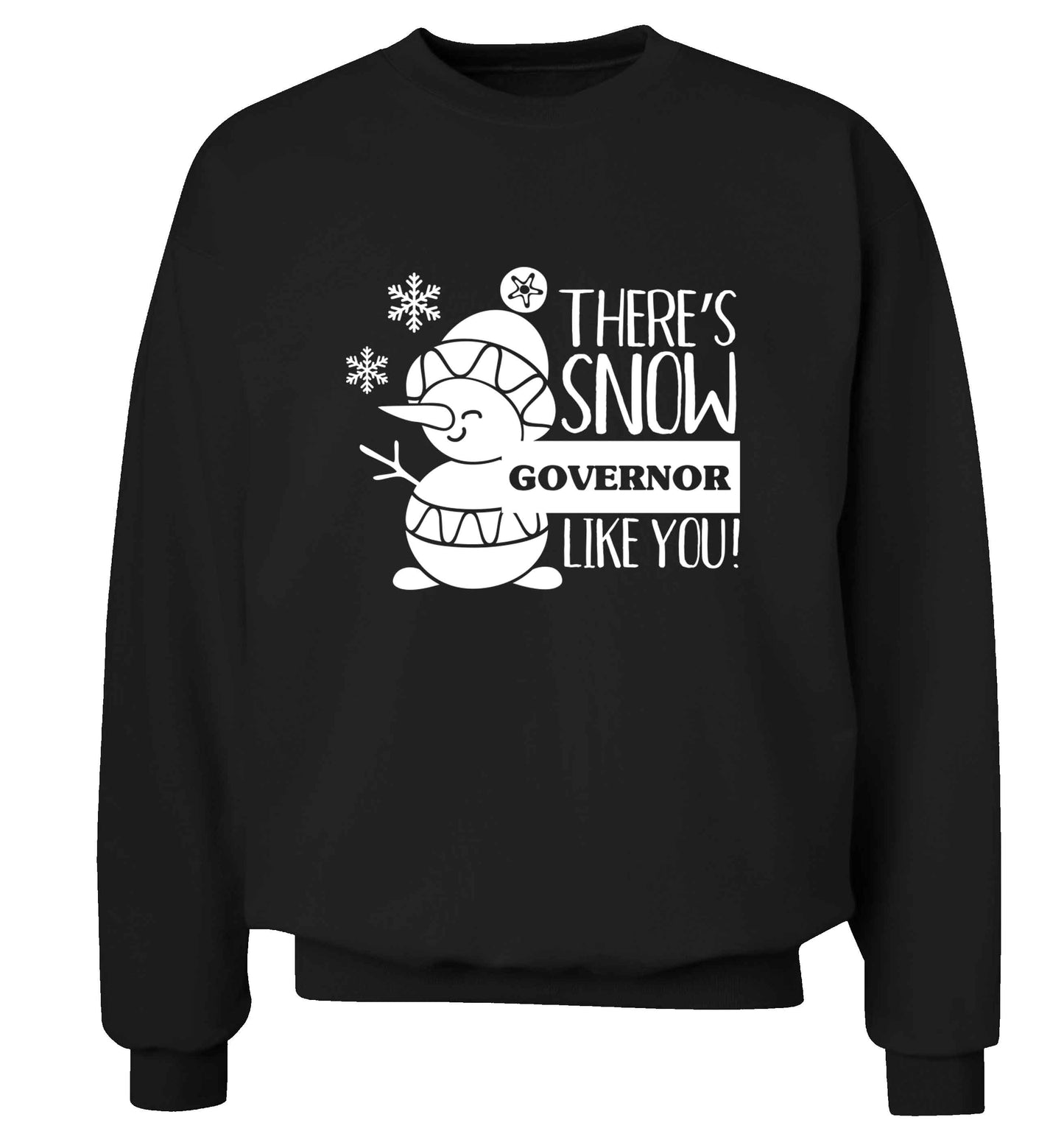 There's snow governor like you adult's unisex black sweater 2XL