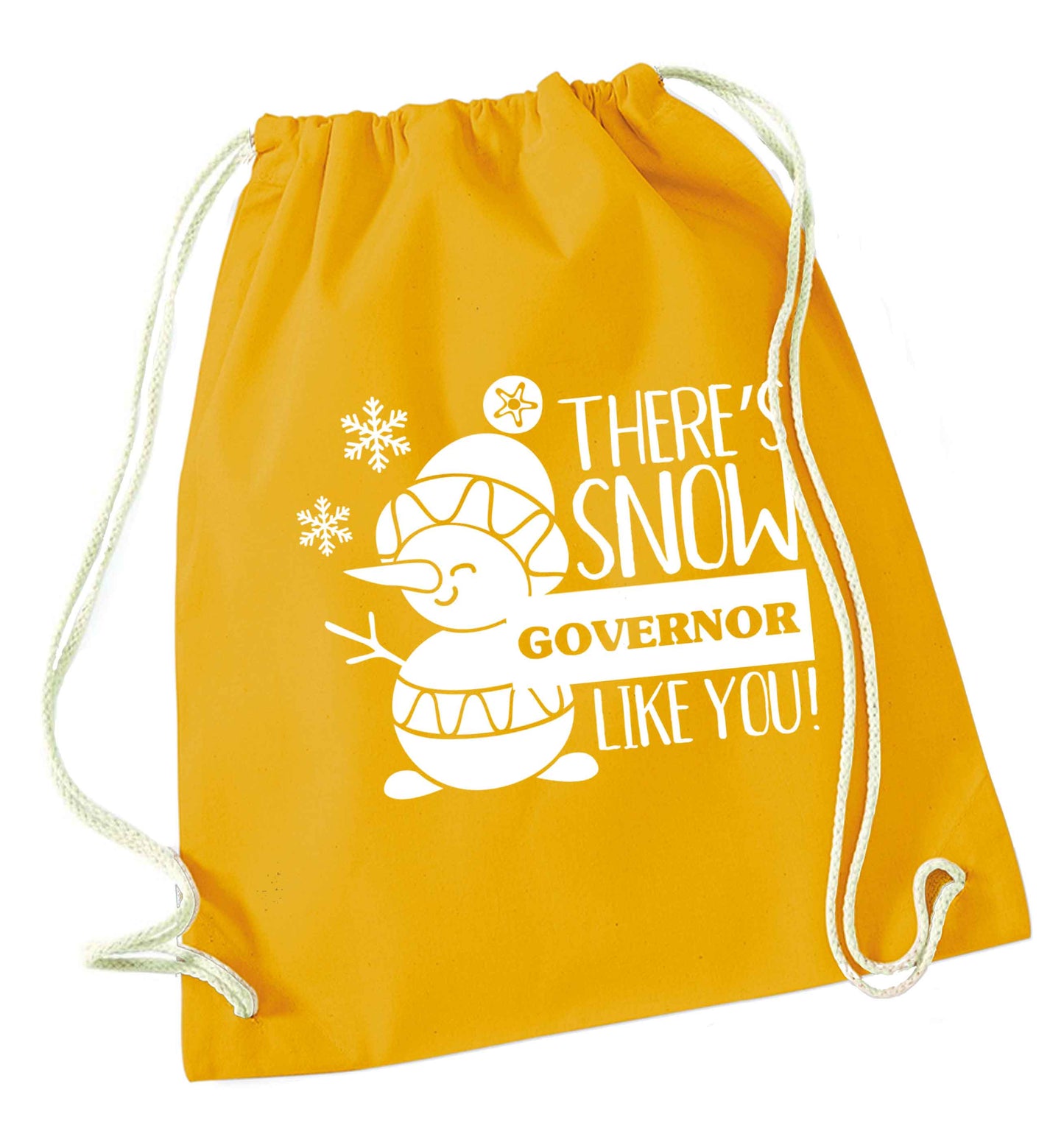 There's snow governor like you mustard drawstring bag