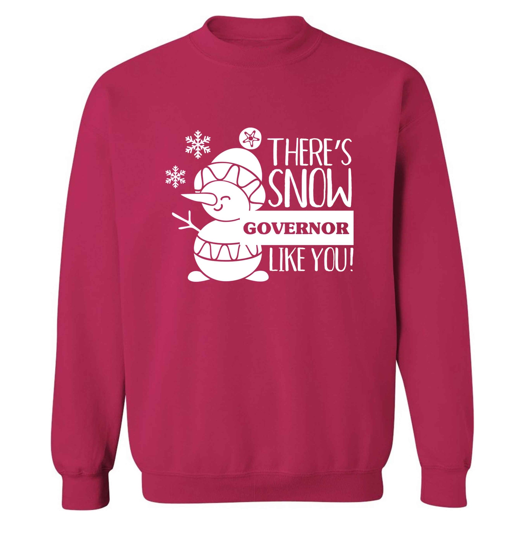 There's snow governor like you adult's unisex pink sweater 2XL