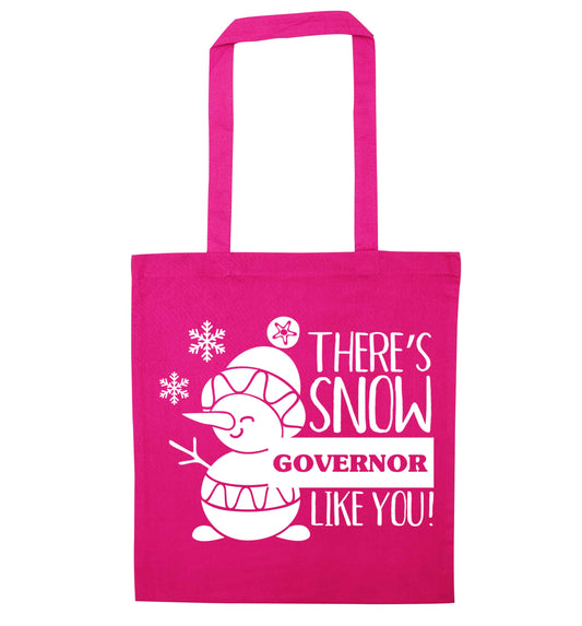 There's snow governor like you pink tote bag