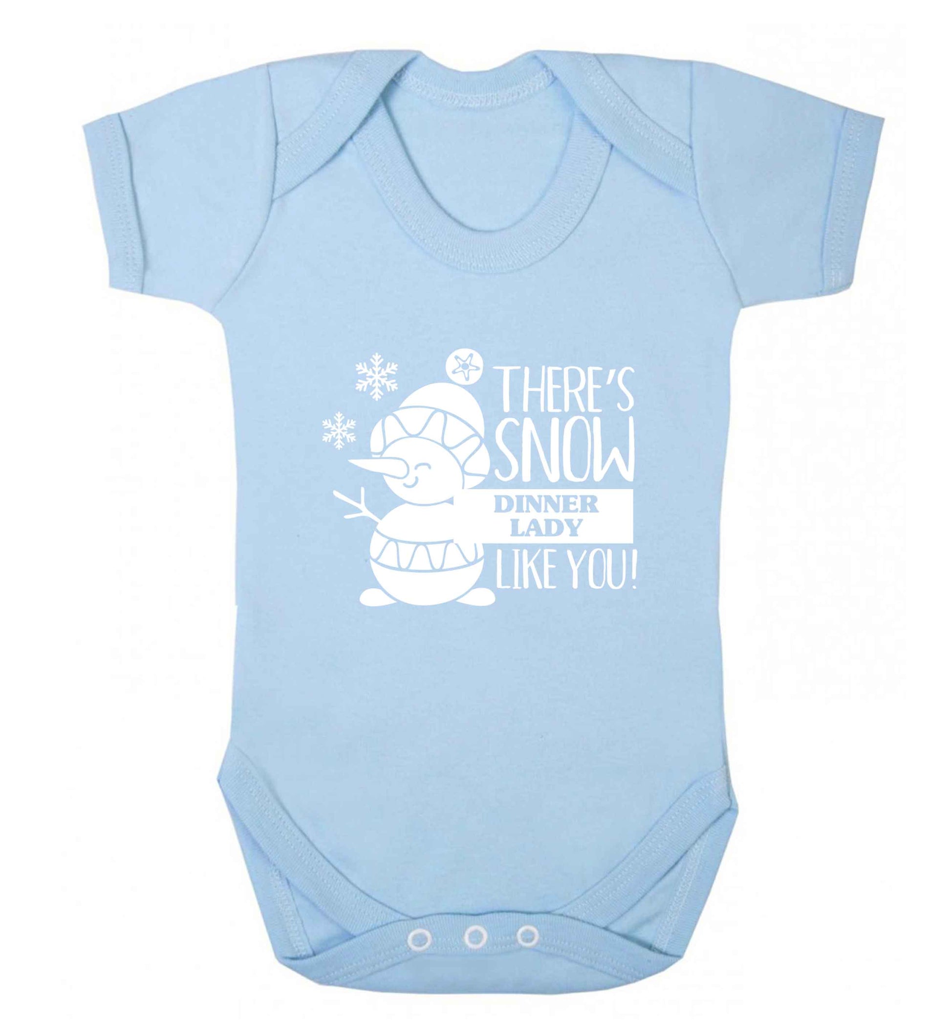 There's snow dinner lady like you baby vest pale blue 18-24 months