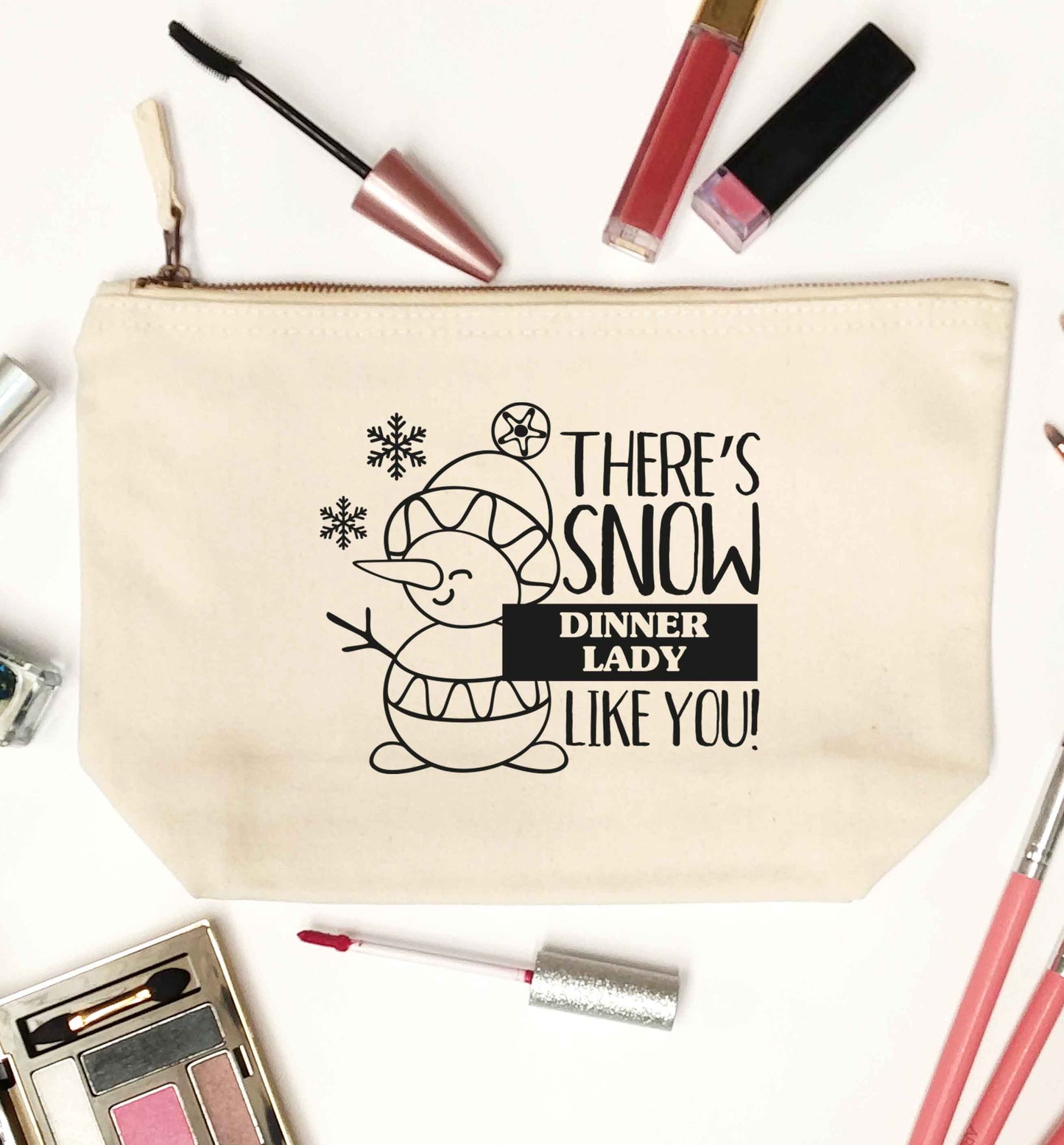 There's snow dinner lady like you natural makeup bag
