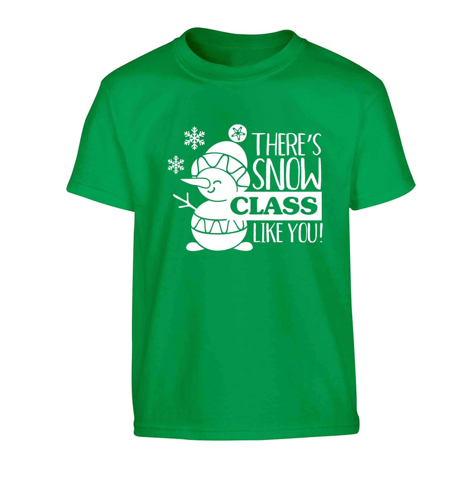 There's snow class like you Children's green Tshirt 12-13 Years