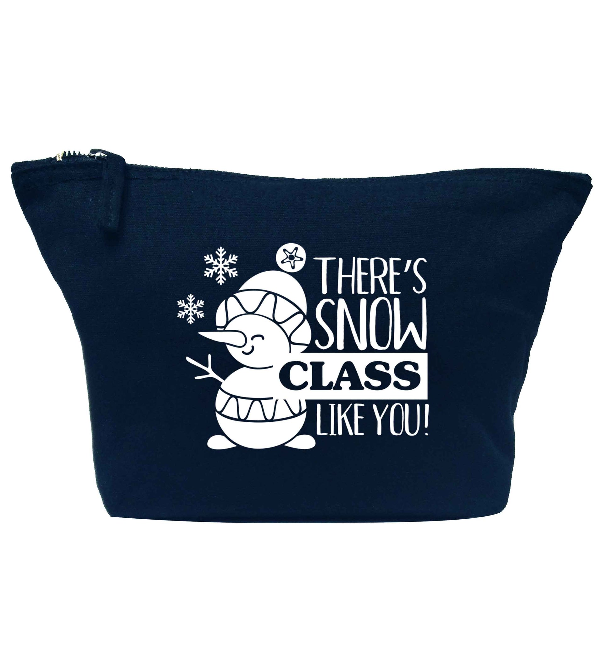 There's snow class like you navy makeup bag