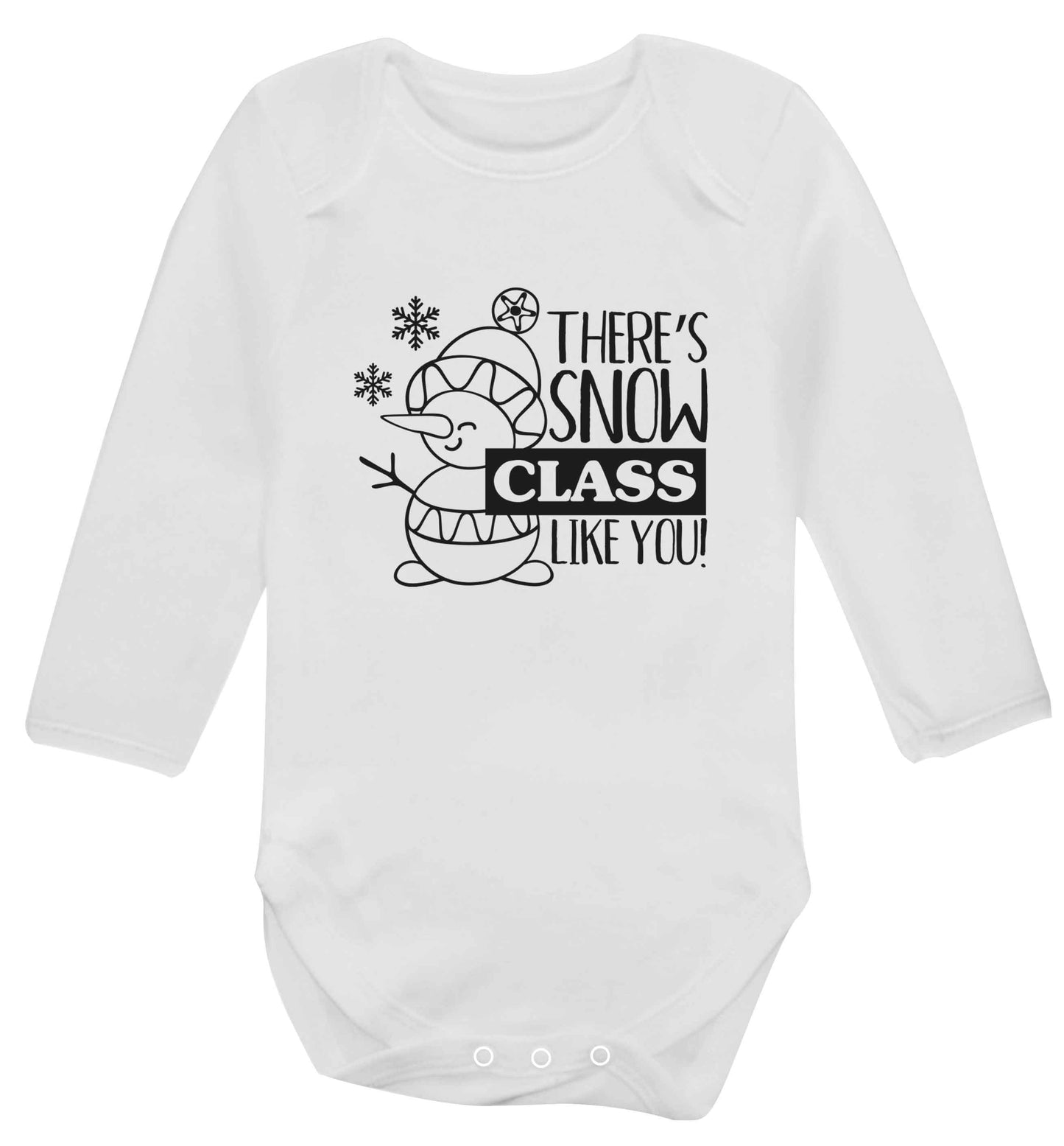 There's snow class like you baby vest long sleeved white 6-12 months