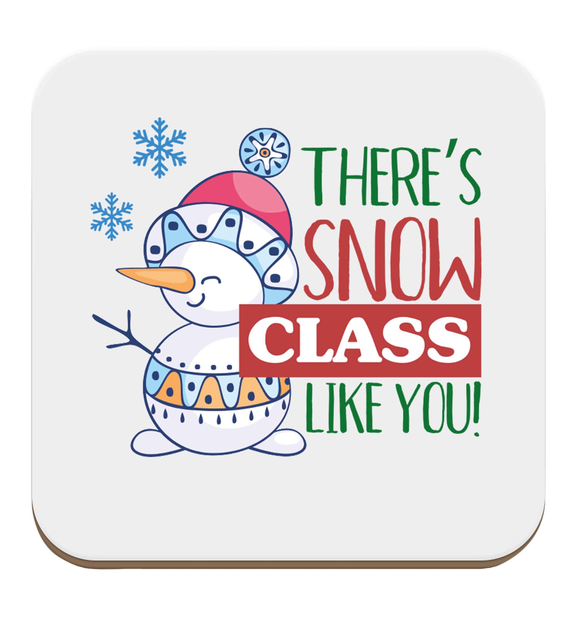 There's snow class like you set of four coasters