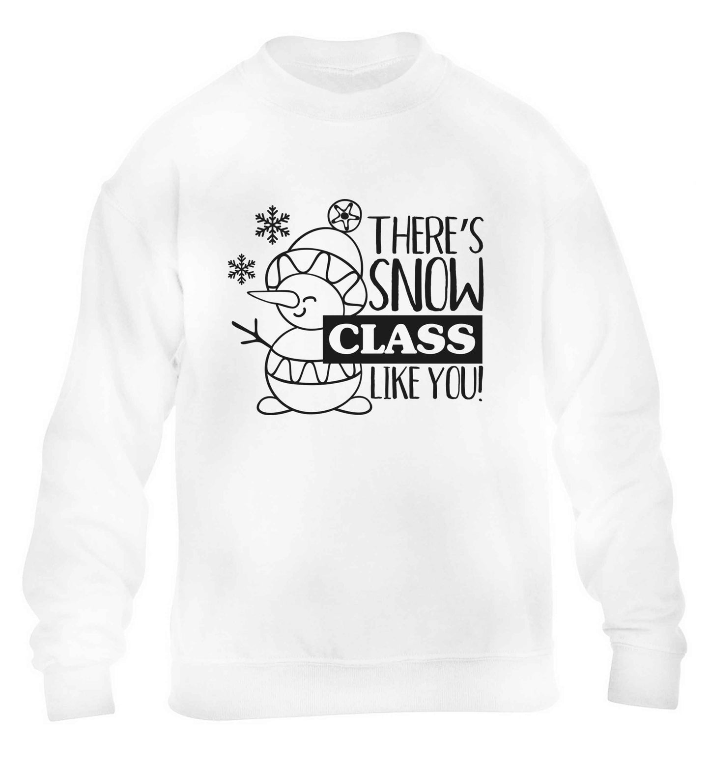 There's snow class like you children's white sweater 12-13 Years