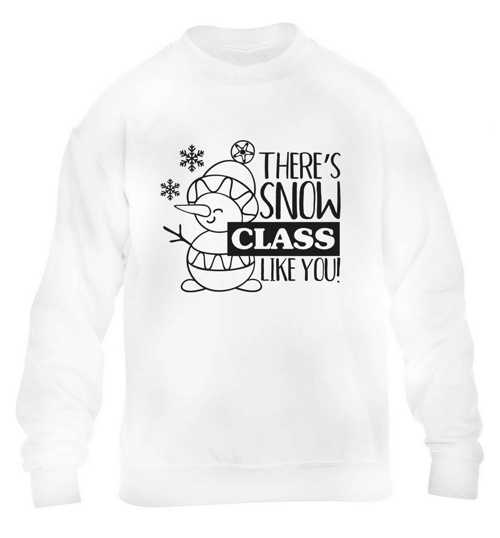 There's snow class like you children's white sweater 12-13 Years