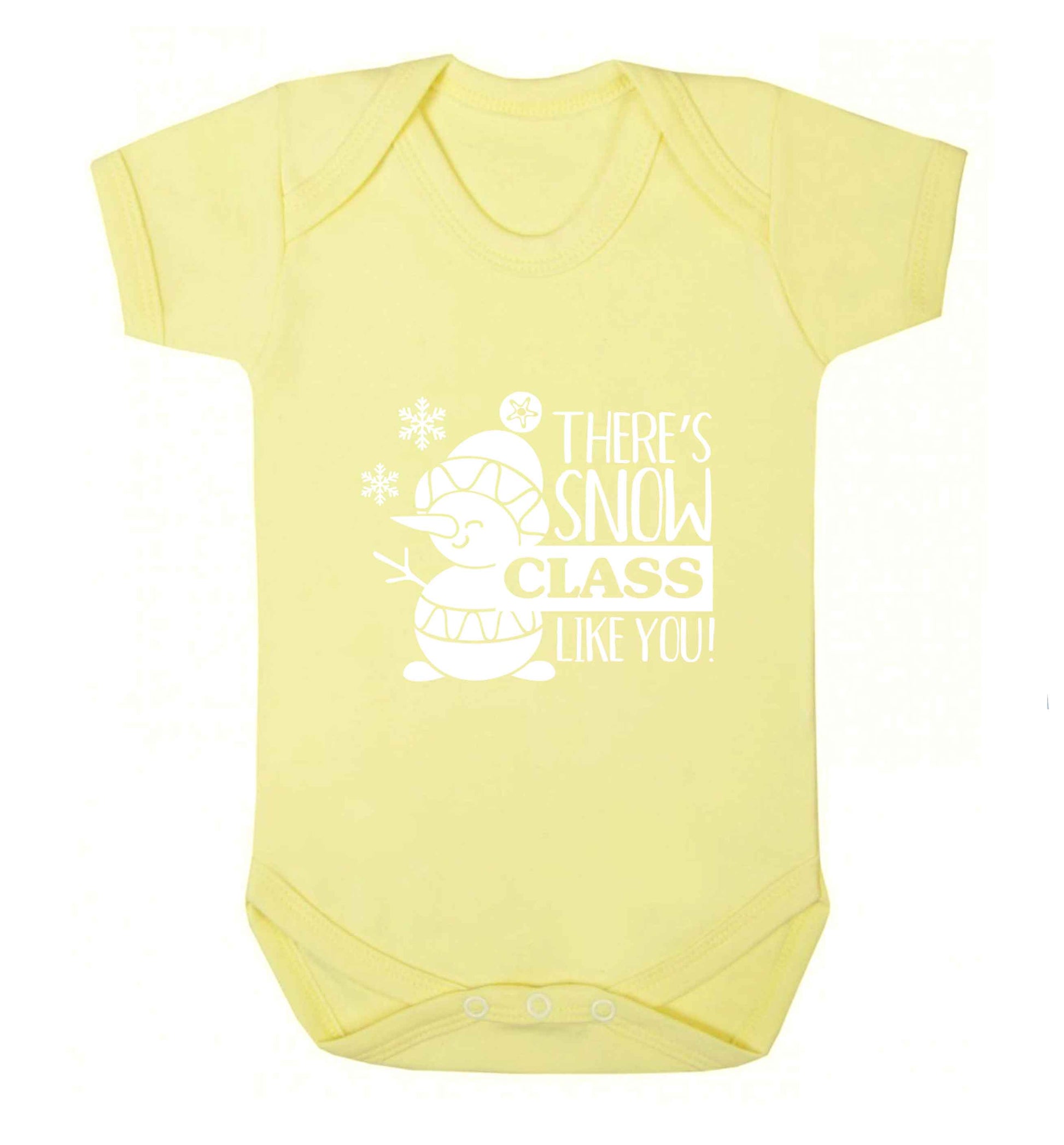 There's snow class like you baby vest pale yellow 18-24 months