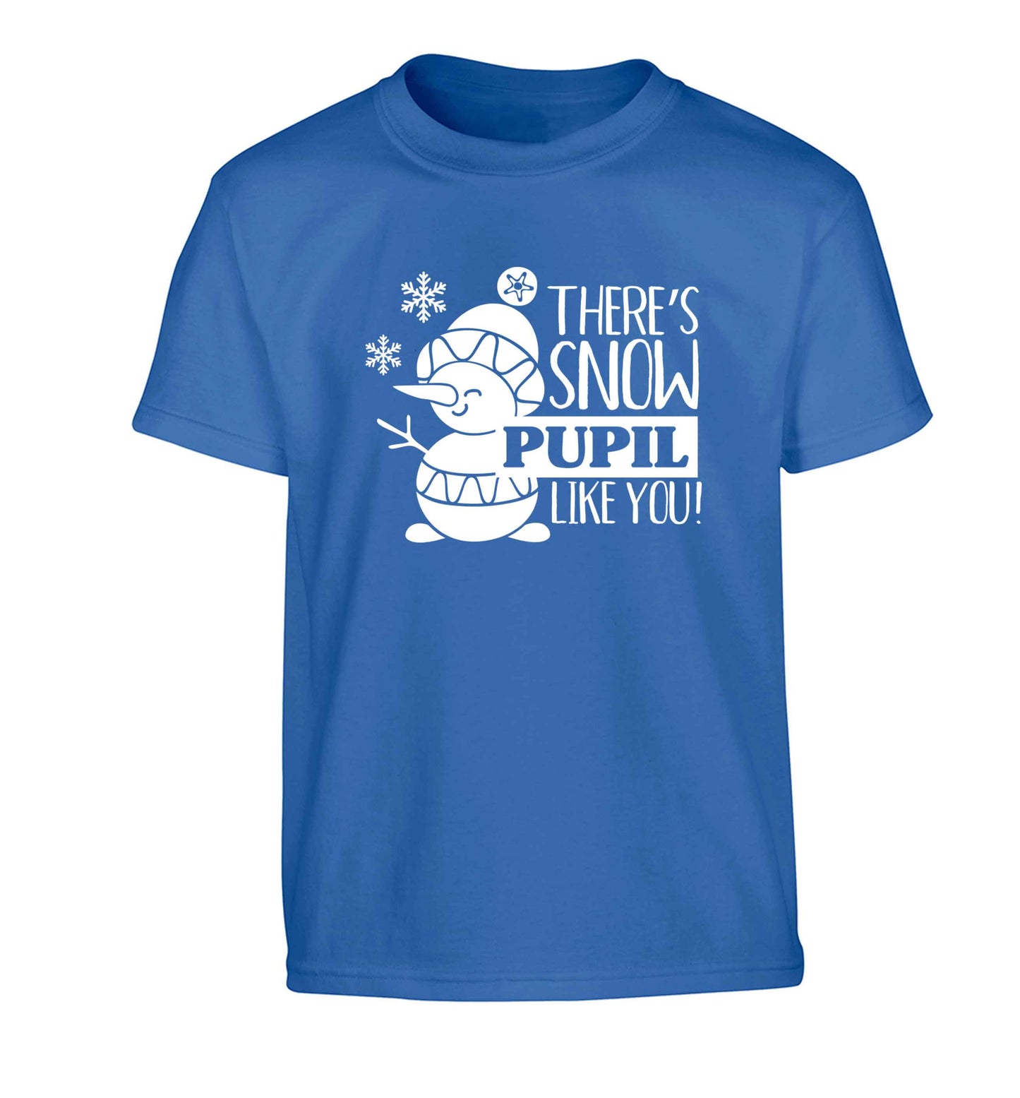 There's snow pupil like you Children's blue Tshirt 12-13 Years