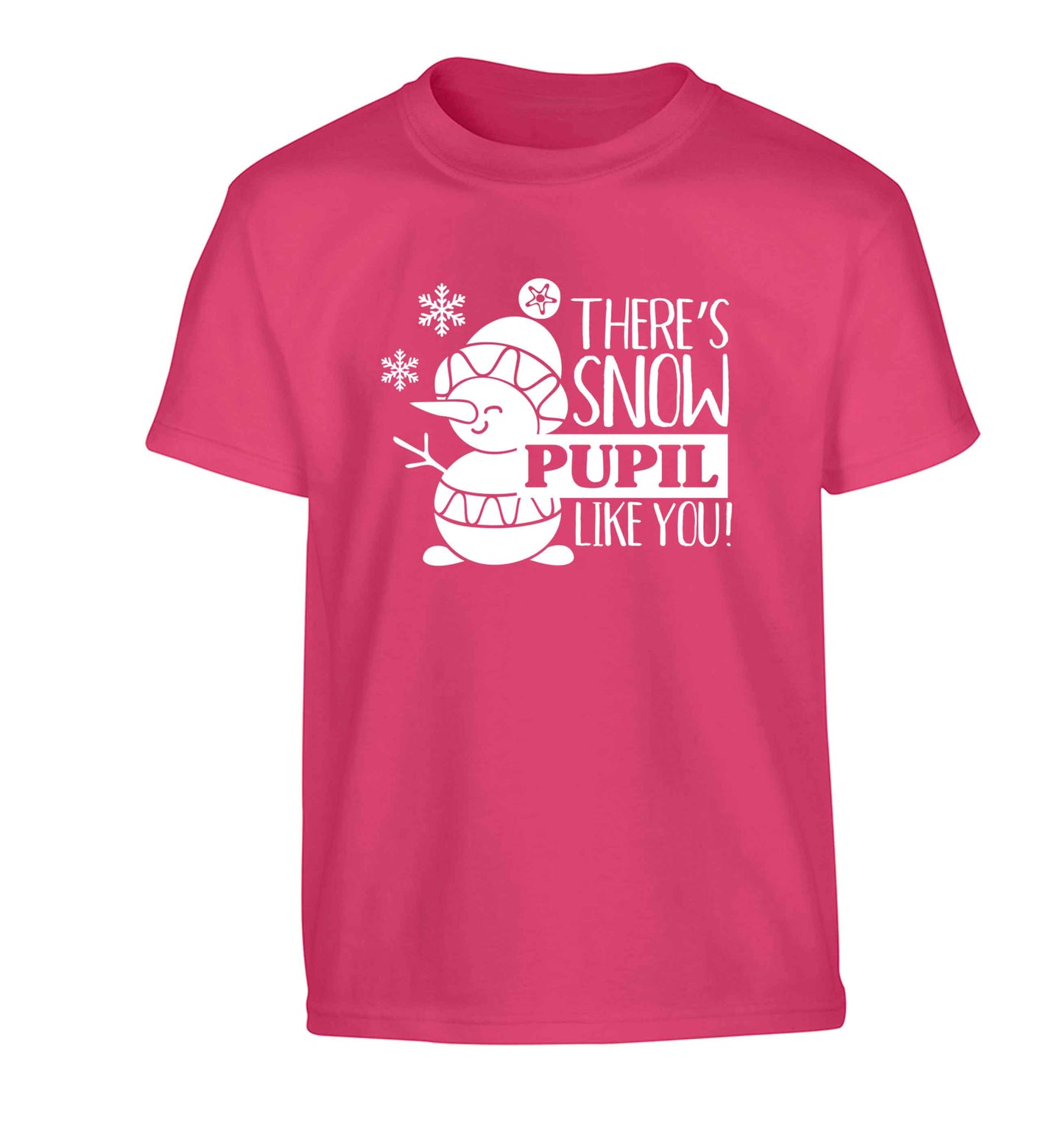 There's snow pupil like you Children's pink Tshirt 12-13 Years