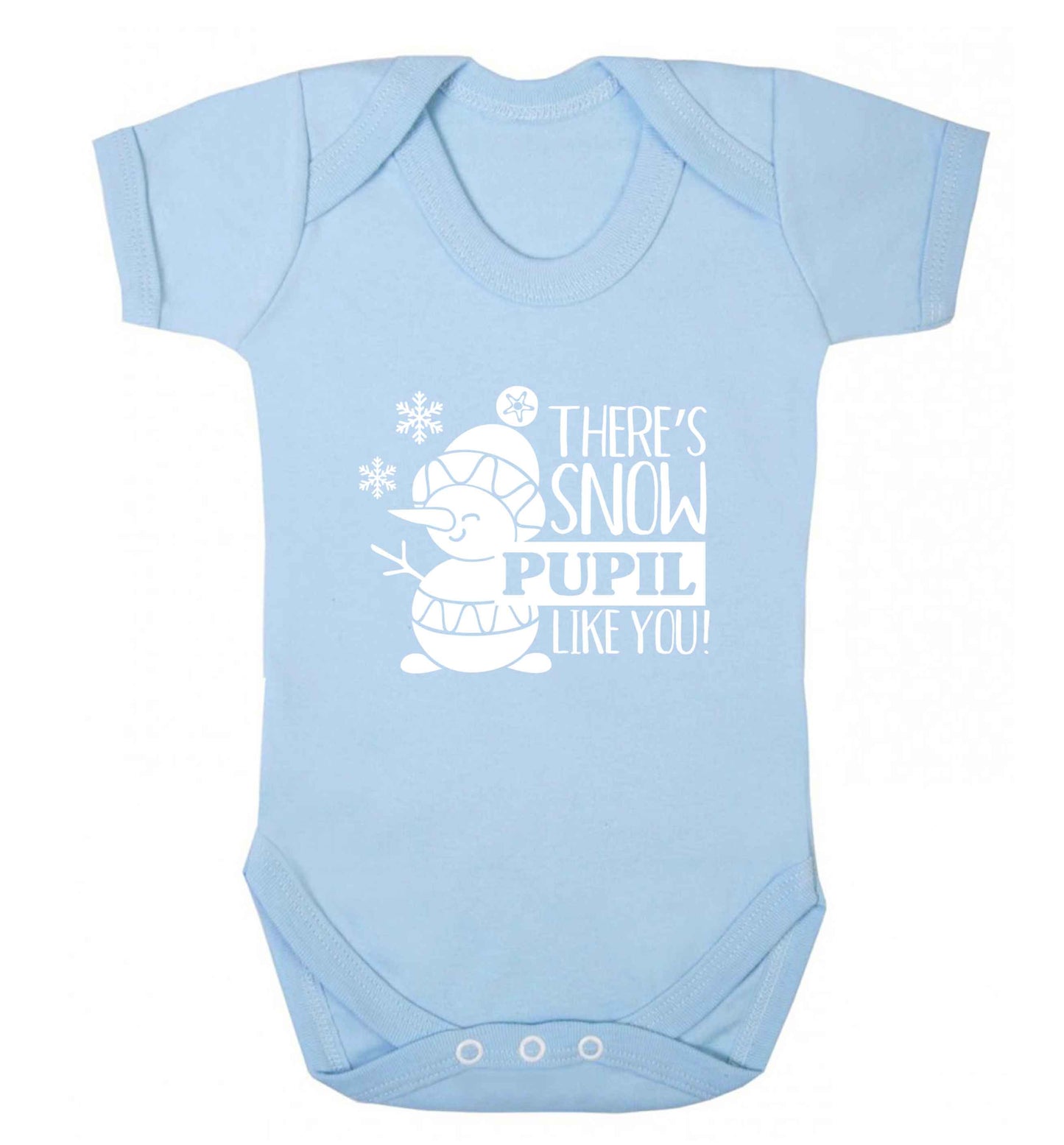 There's snow pupil like you baby vest pale blue 18-24 months