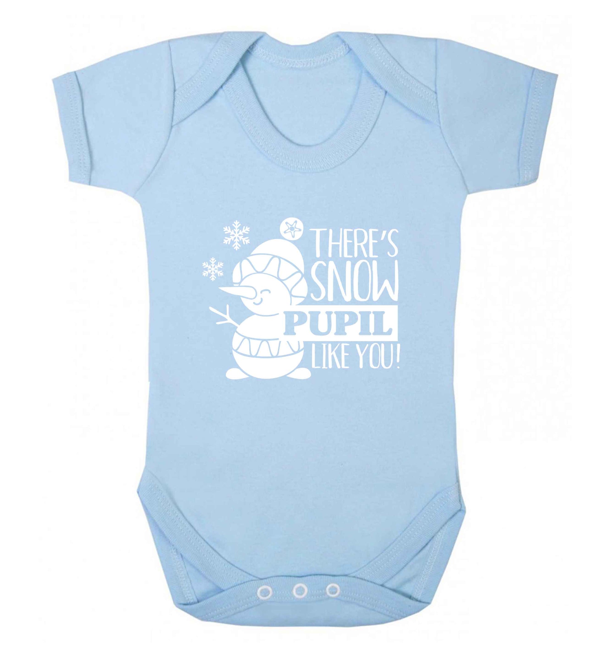There's snow pupil like you baby vest pale blue 18-24 months