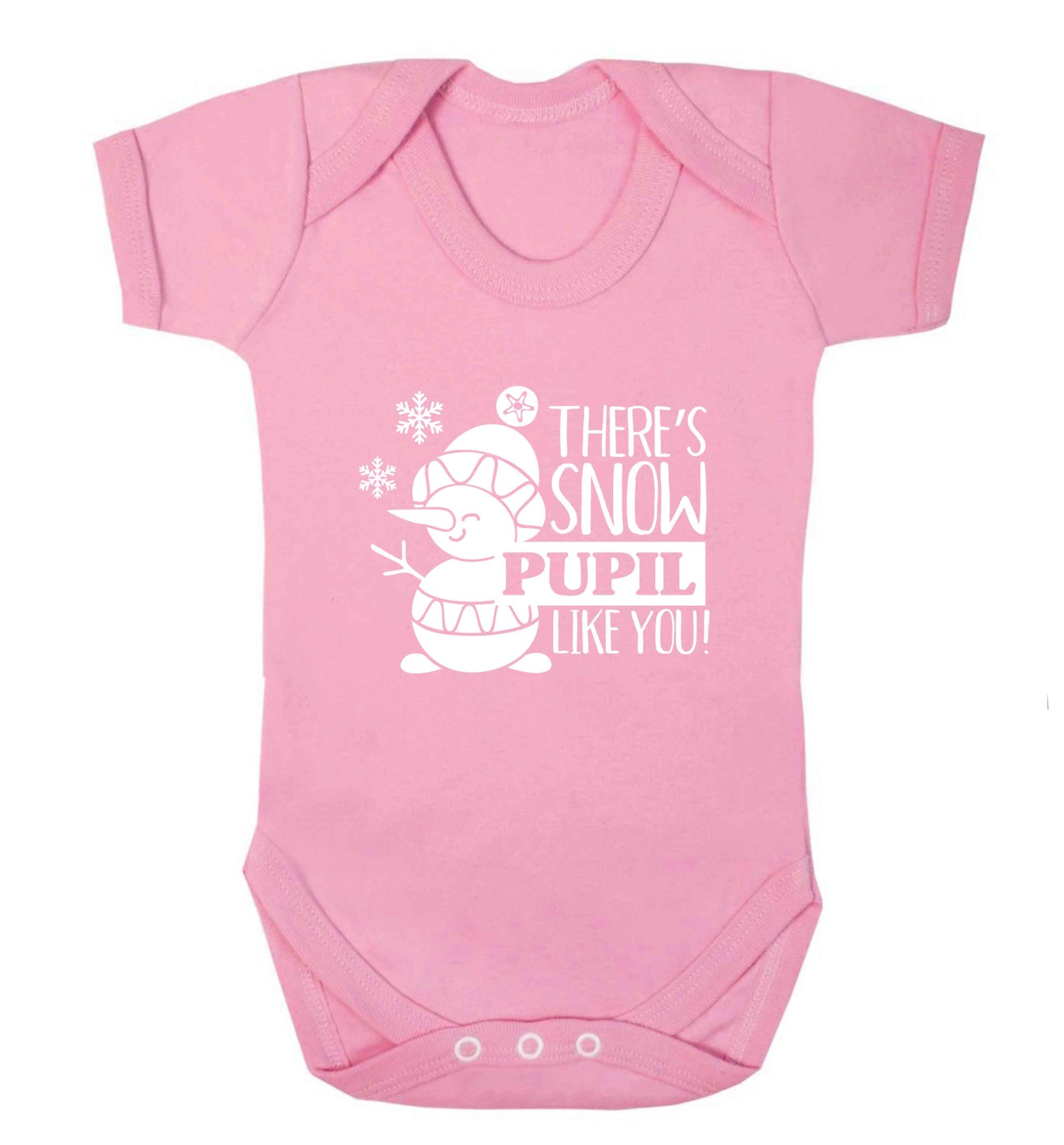 There's snow pupil like you baby vest pale pink 18-24 months