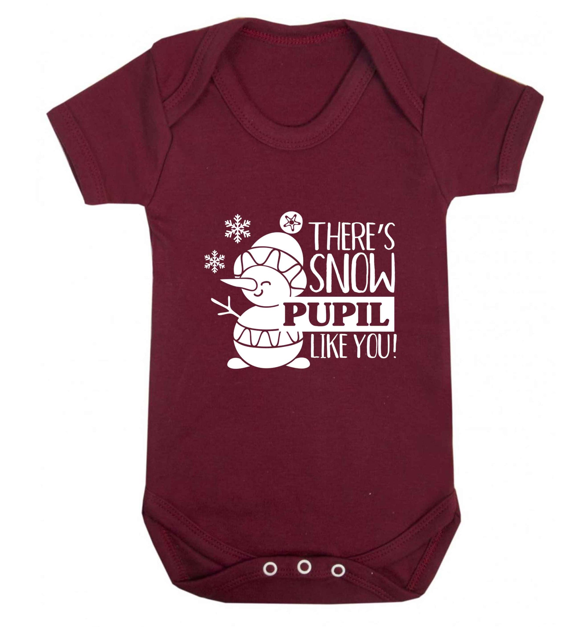 There's snow pupil like you baby vest maroon 18-24 months