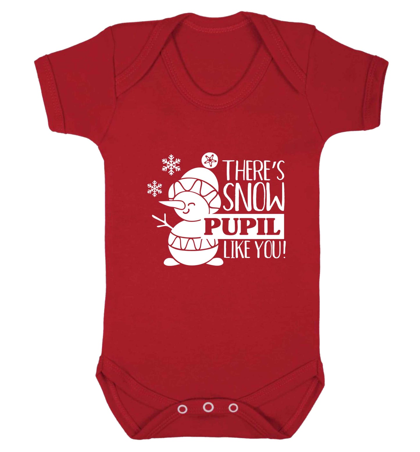 There's snow pupil like you baby vest red 18-24 months
