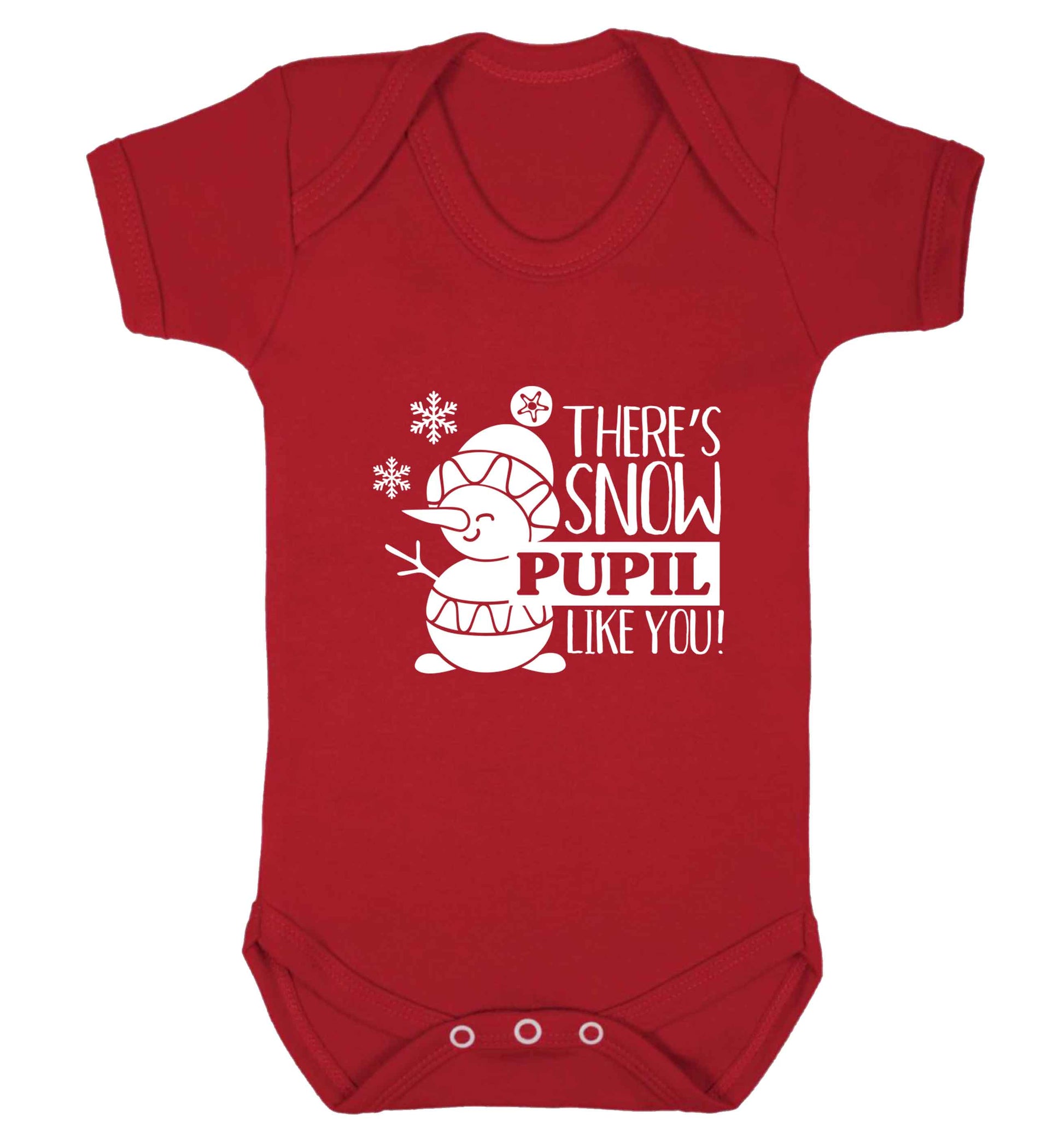 There's snow pupil like you baby vest red 18-24 months
