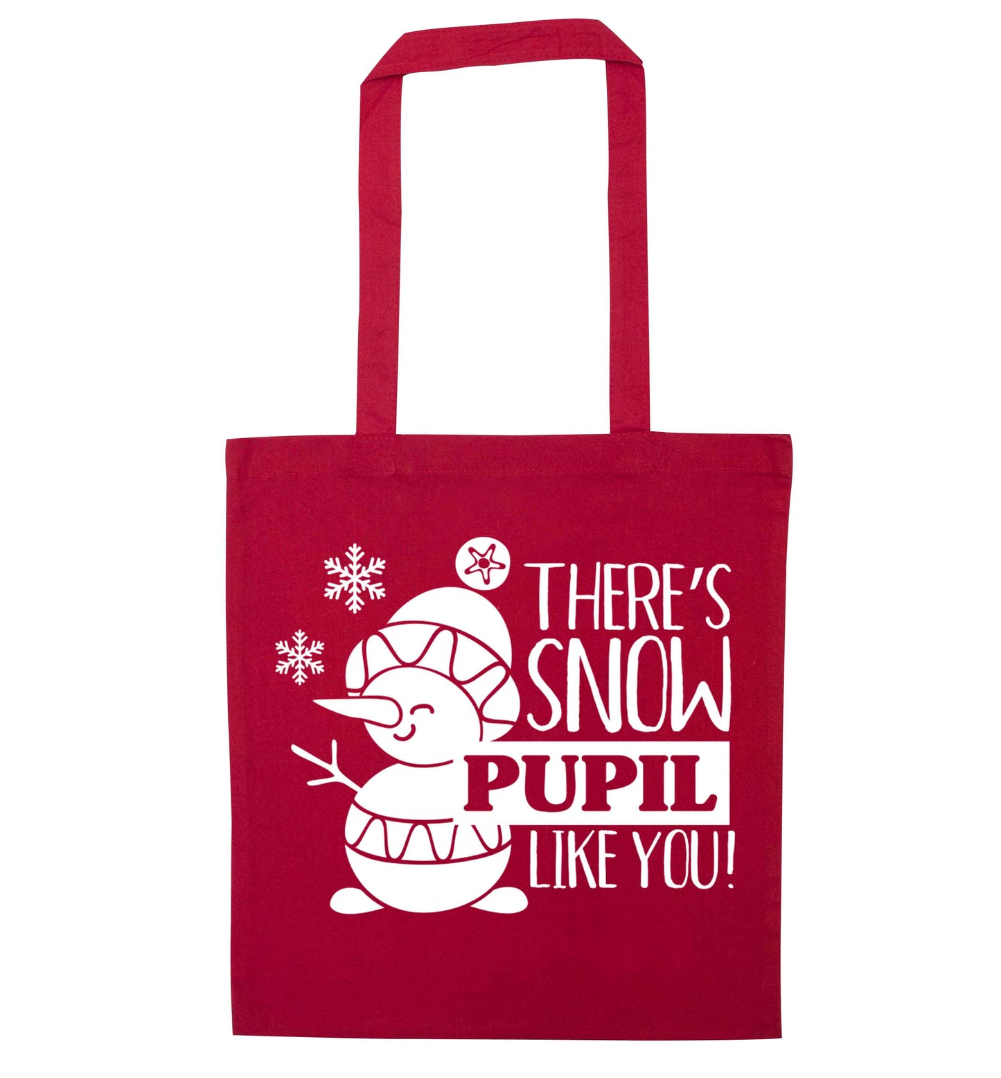 There's snow pupil like you red tote bag