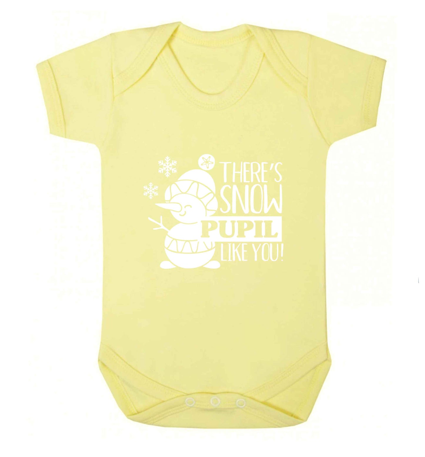 There's snow pupil like you baby vest pale yellow 18-24 months