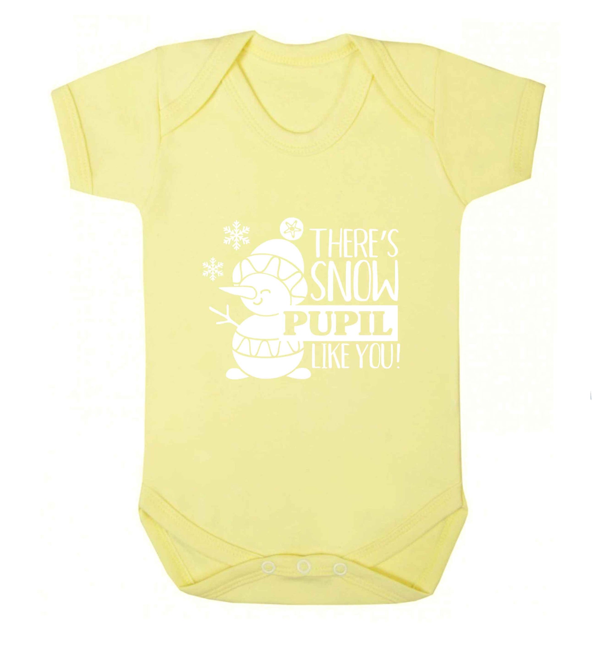 There's snow pupil like you baby vest pale yellow 18-24 months