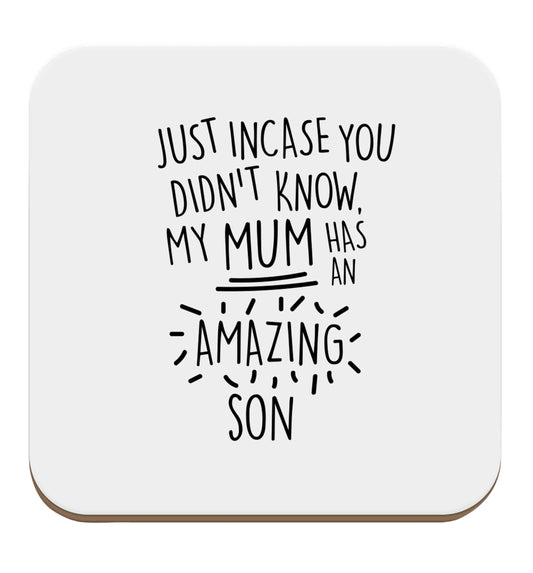 Just incase you didn't know my mum has an amazing son set of four coasters