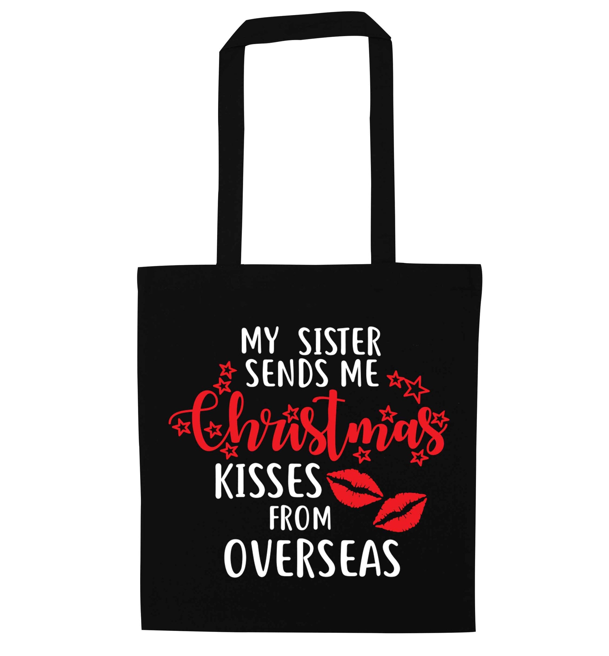 Grandad Christmas Kisses Overseas black tote bag
