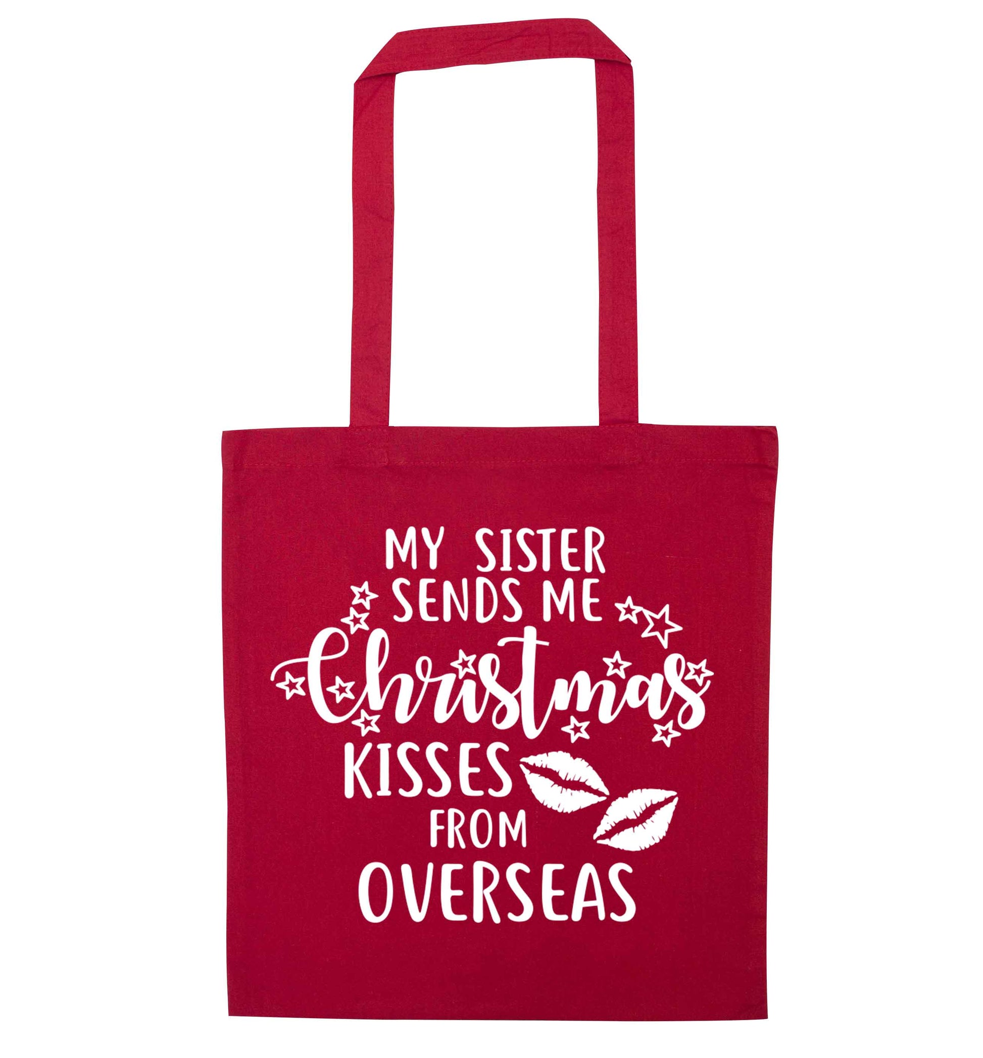 Grandad Christmas Kisses Overseas red tote bag
