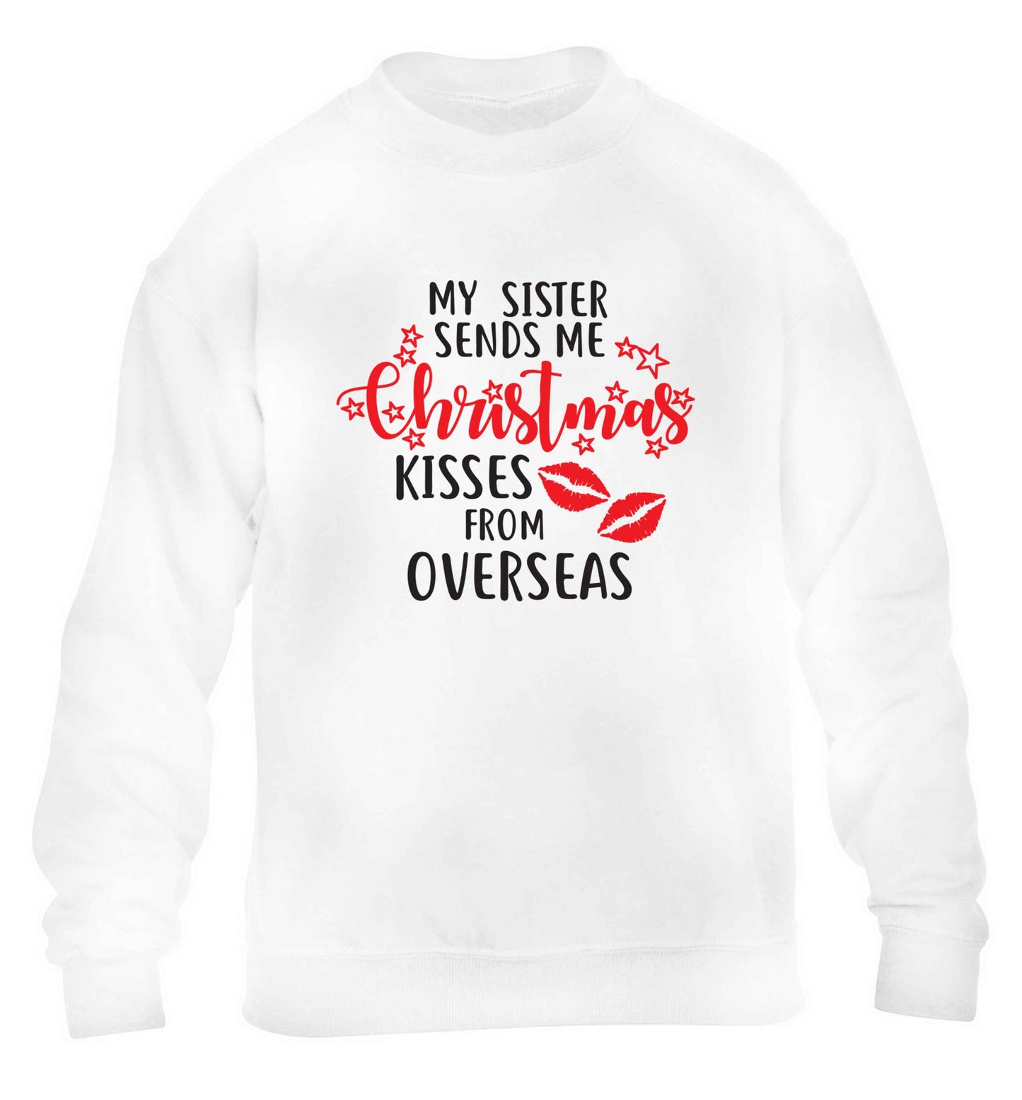 Grandad Christmas Kisses Overseas children's white sweater 12-13 Years