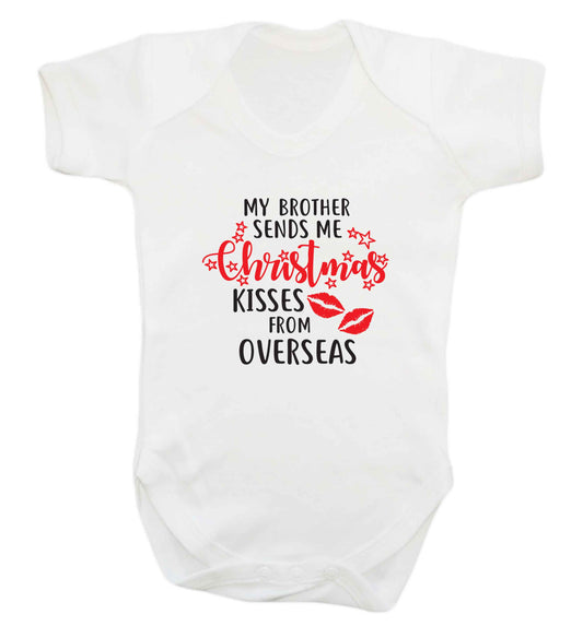 Brother Christmas Kisses Overseas baby vest white 18-24 months