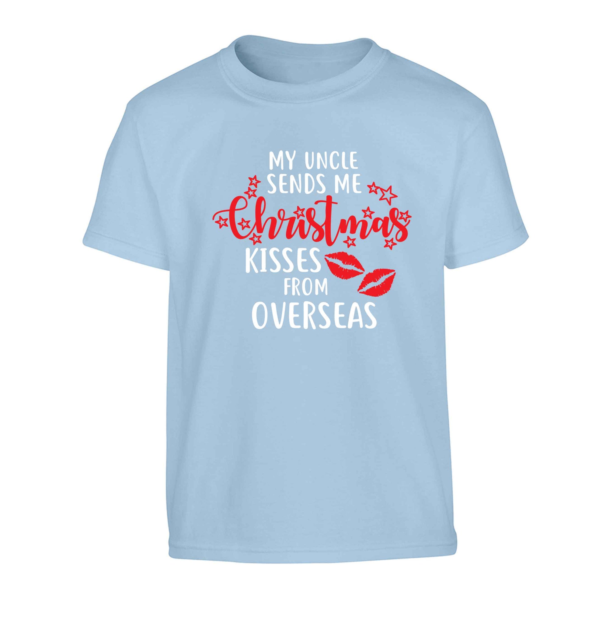 Brother Christmas Kisses Overseas Children's light blue Tshirt 12-13 Years