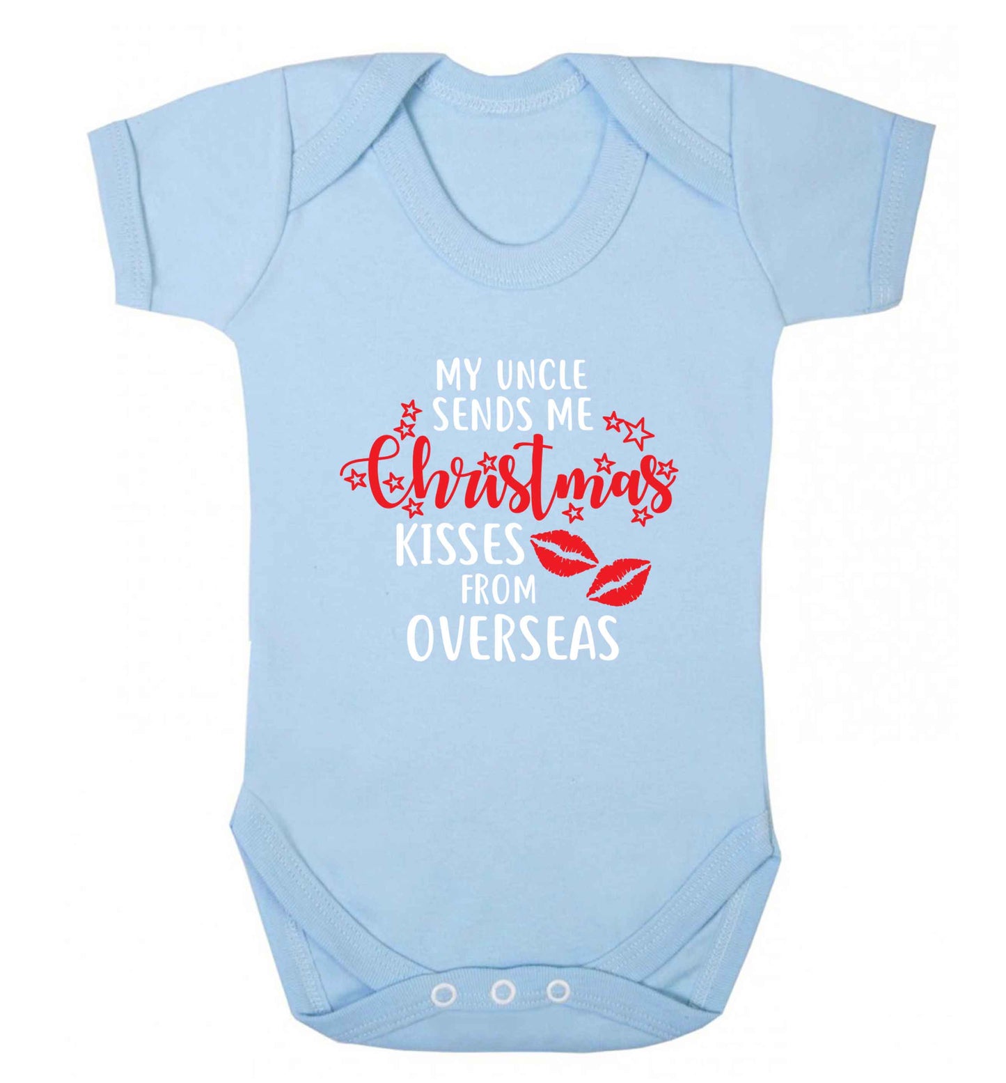 Brother Christmas Kisses Overseas baby vest pale blue 18-24 months