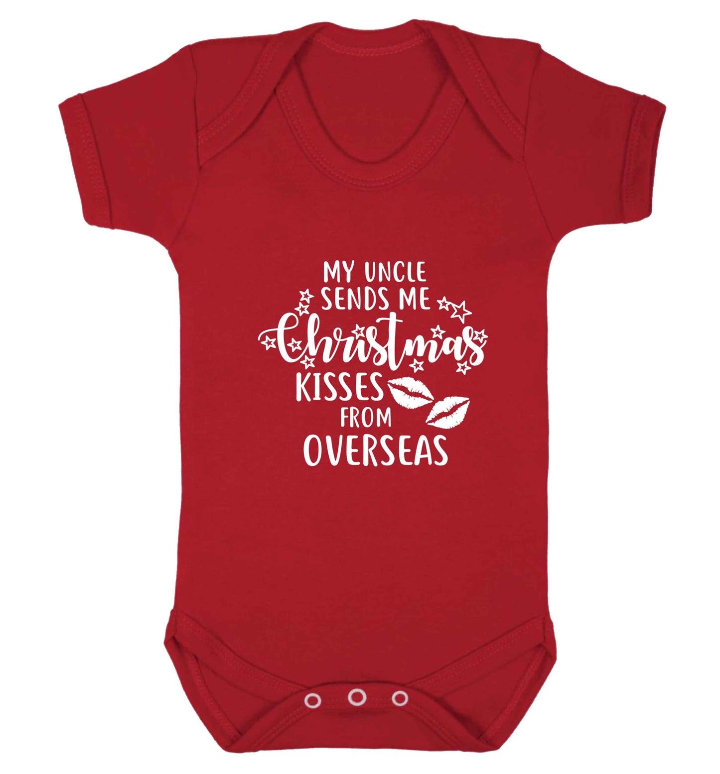Brother Christmas Kisses Overseas baby vest red 18-24 months