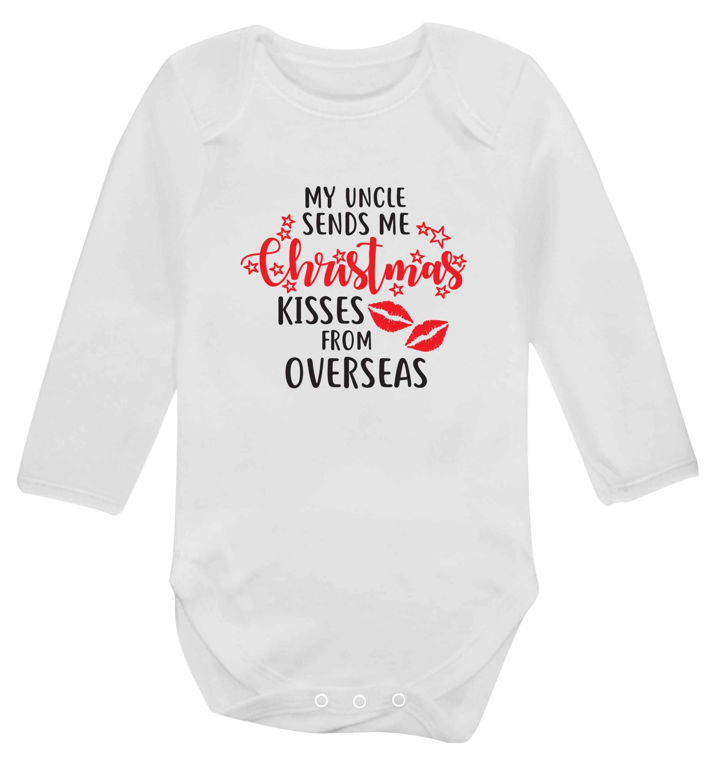 Brother Christmas Kisses Overseas baby vest long sleeved white 6-12 months