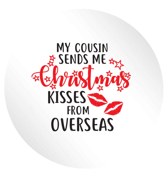 Auntie Christmas Kisses Overseas 24 @ 45mm matt circle stickers