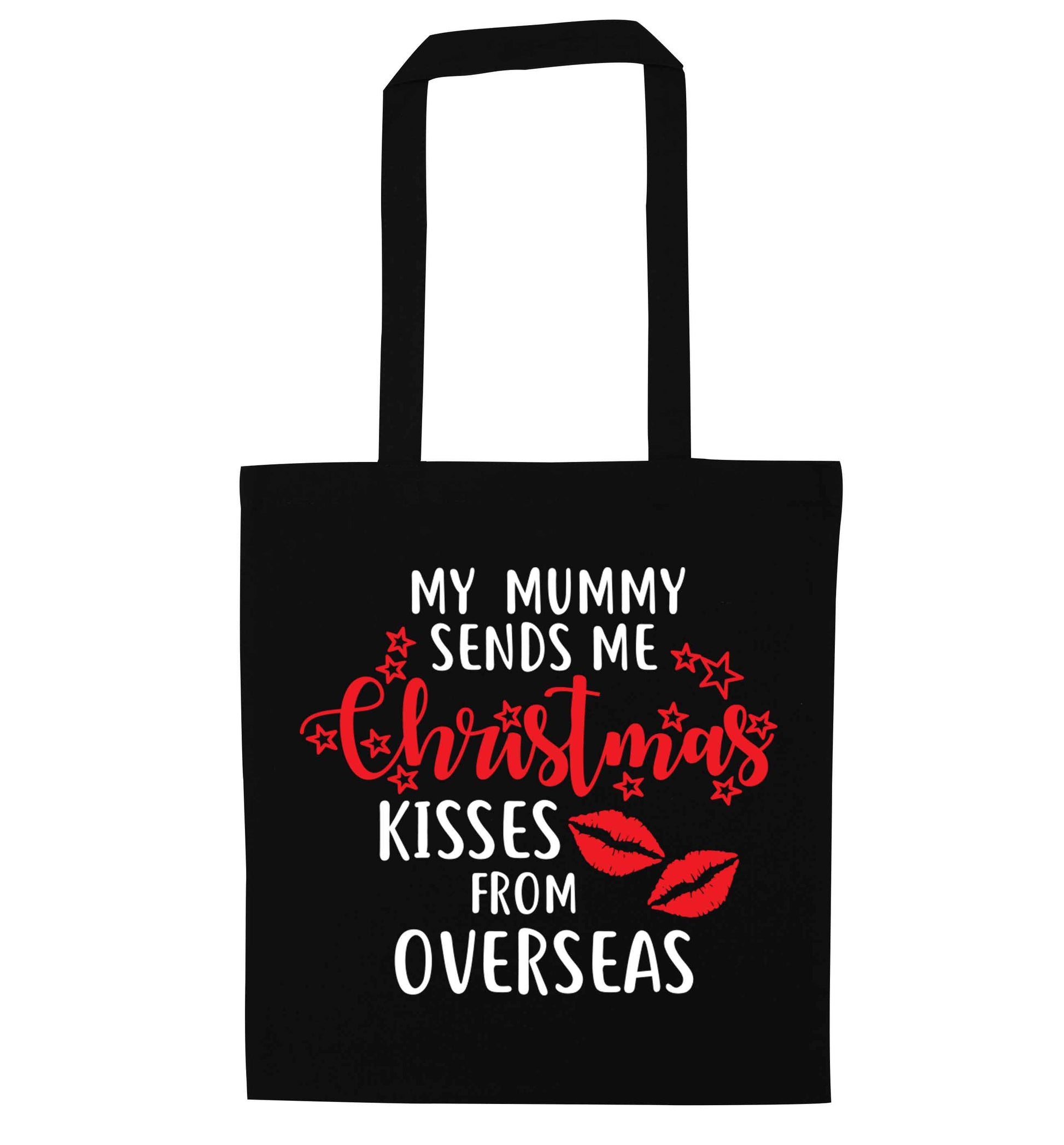 Mummy Christmas Kisses Overseas black tote bag