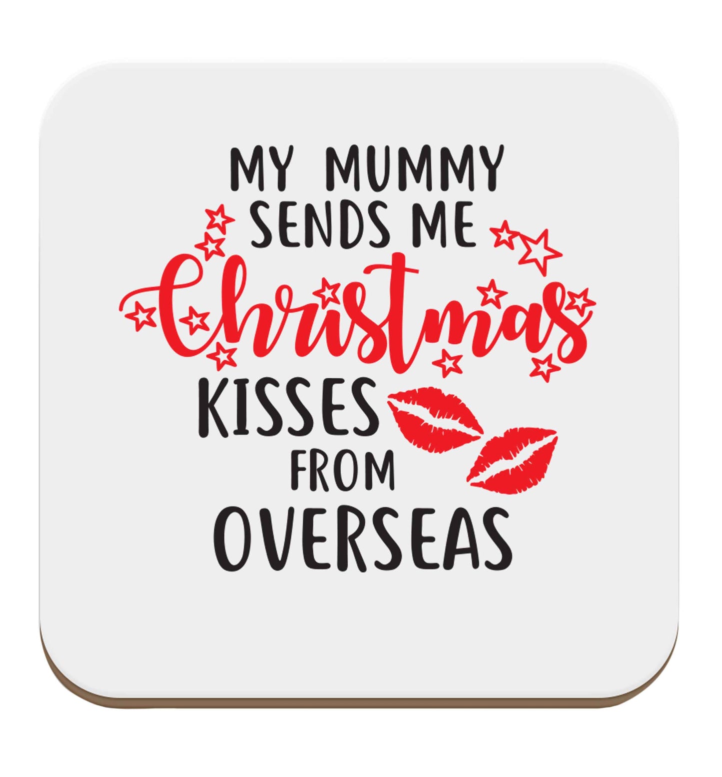 Mummy Christmas Kisses Overseas set of four coasters