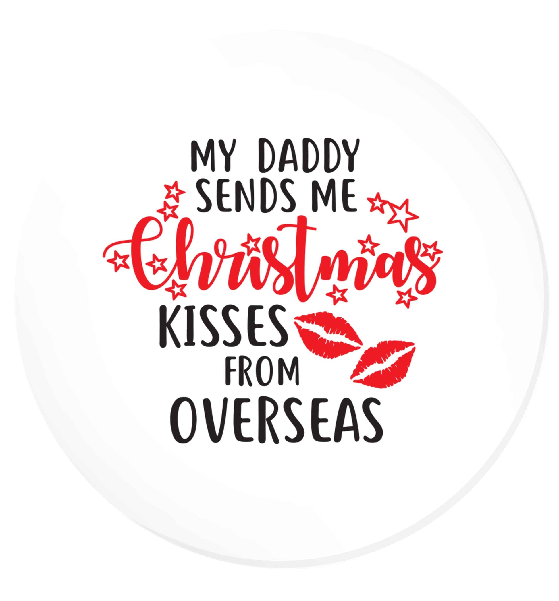 Daddy Christmas Kisses Overseas | Magnet