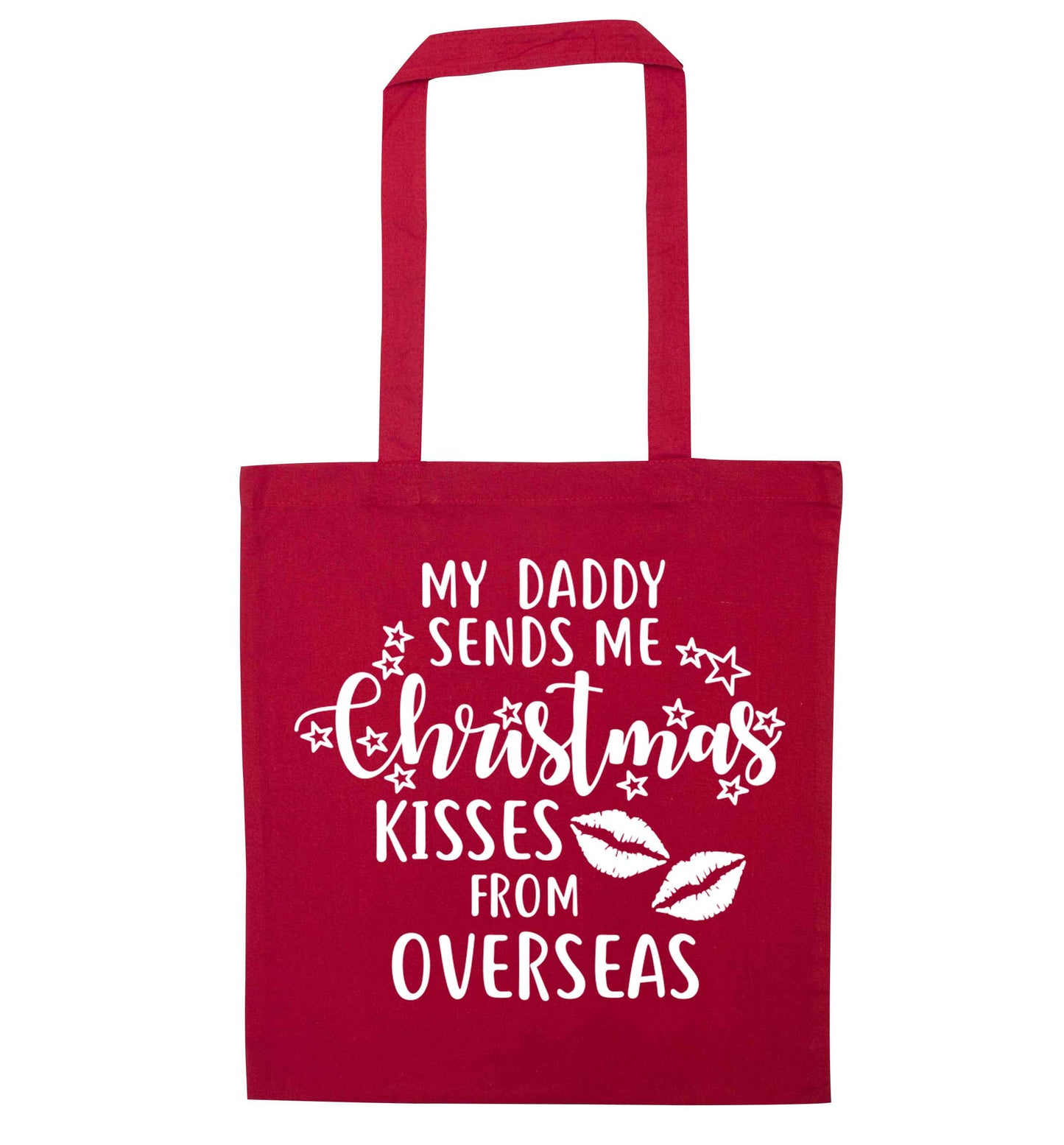 Daddy Christmas Kisses Overseas red tote bag