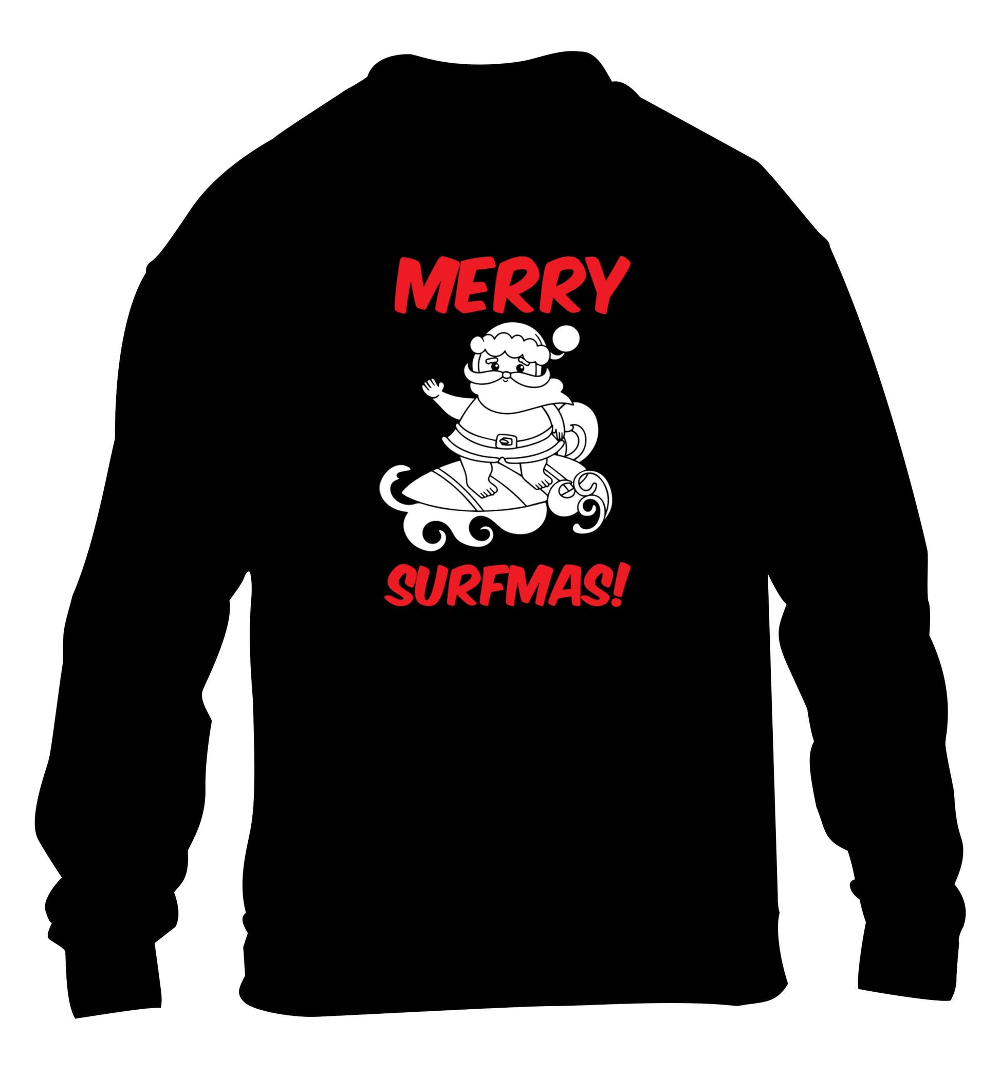 Daddy Christmas Kisses Overseas children's black sweater 12-13 Years