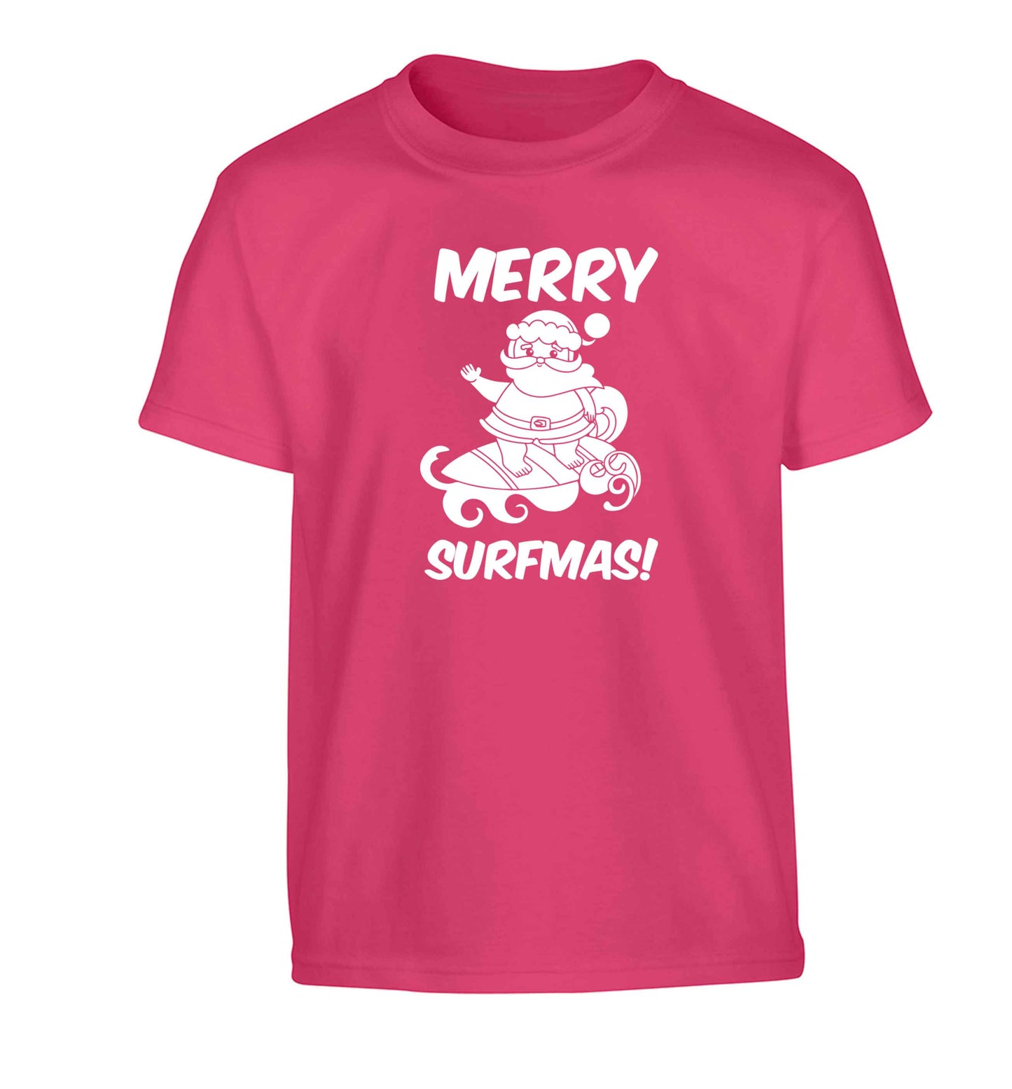 Daddy Christmas Kisses Overseas Children's pink Tshirt 12-13 Years